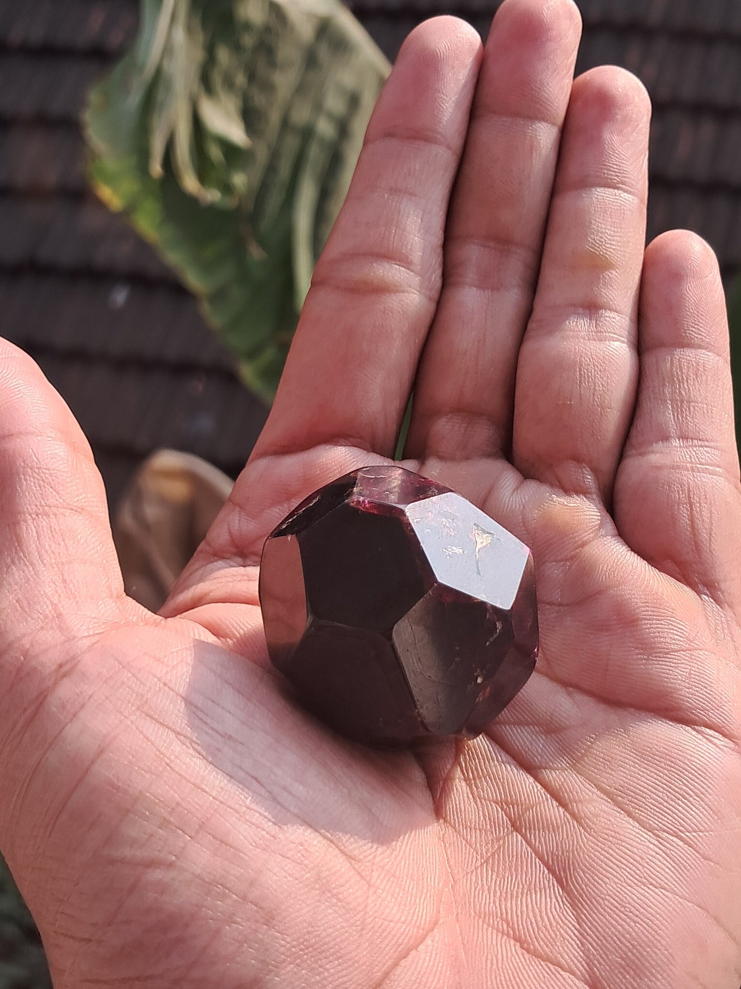 Red Garnet Natural Shape | Polished Stone #GR2