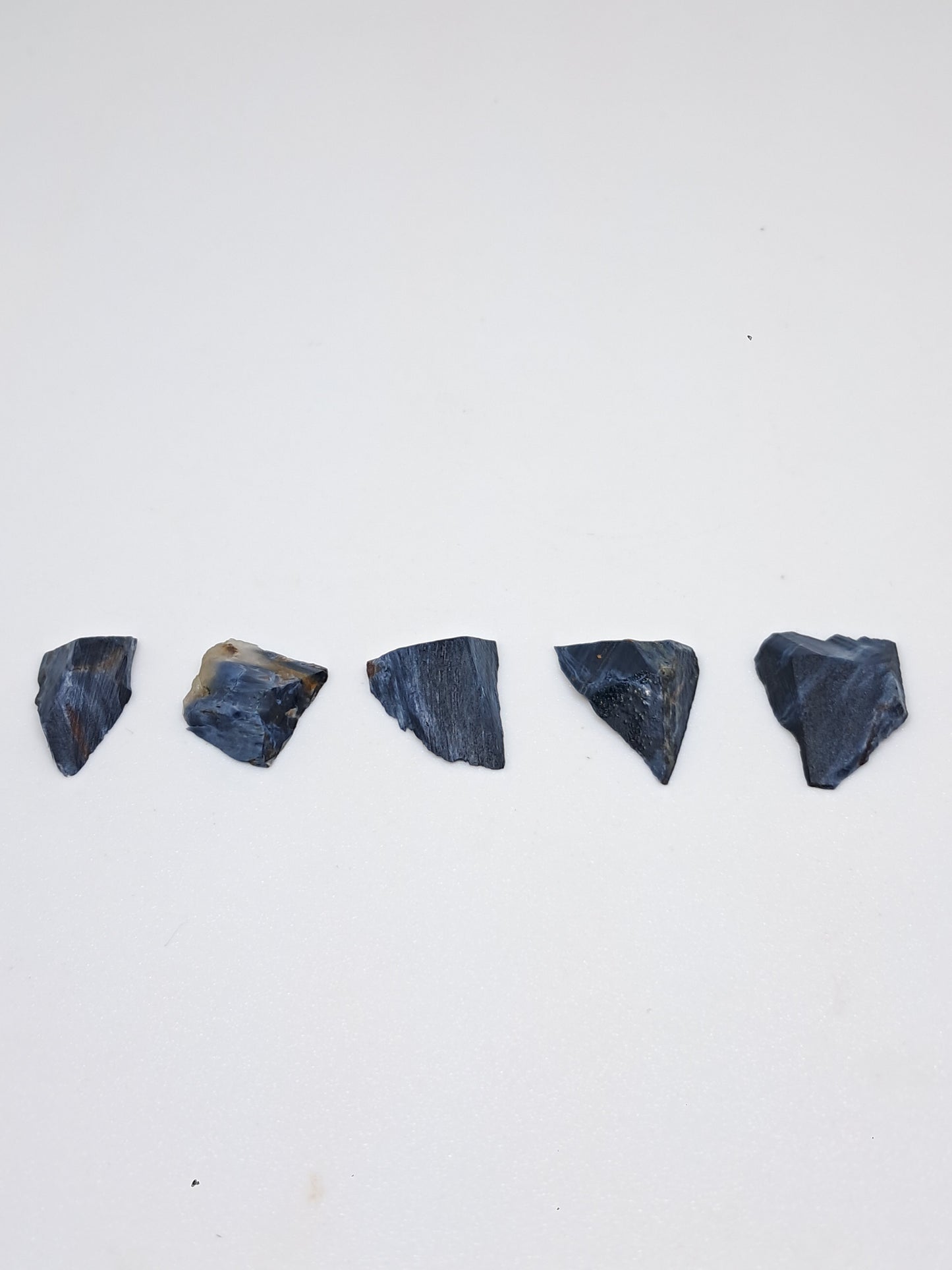 Set of 5 Raw Chips of Pietersite | Rare Stone #RCS29