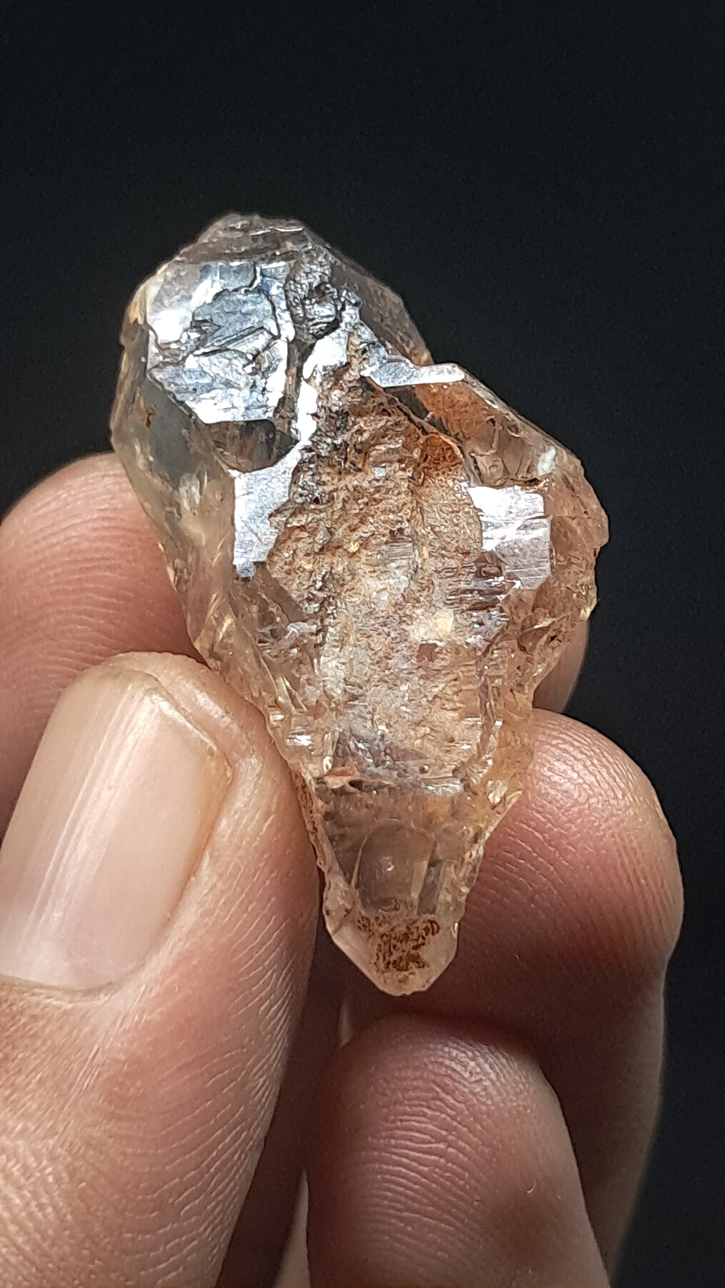 Smokey Amethyst Biterminated Scepter (Karur) Raw Natural Crystal | Mineral Specimen #EQ29