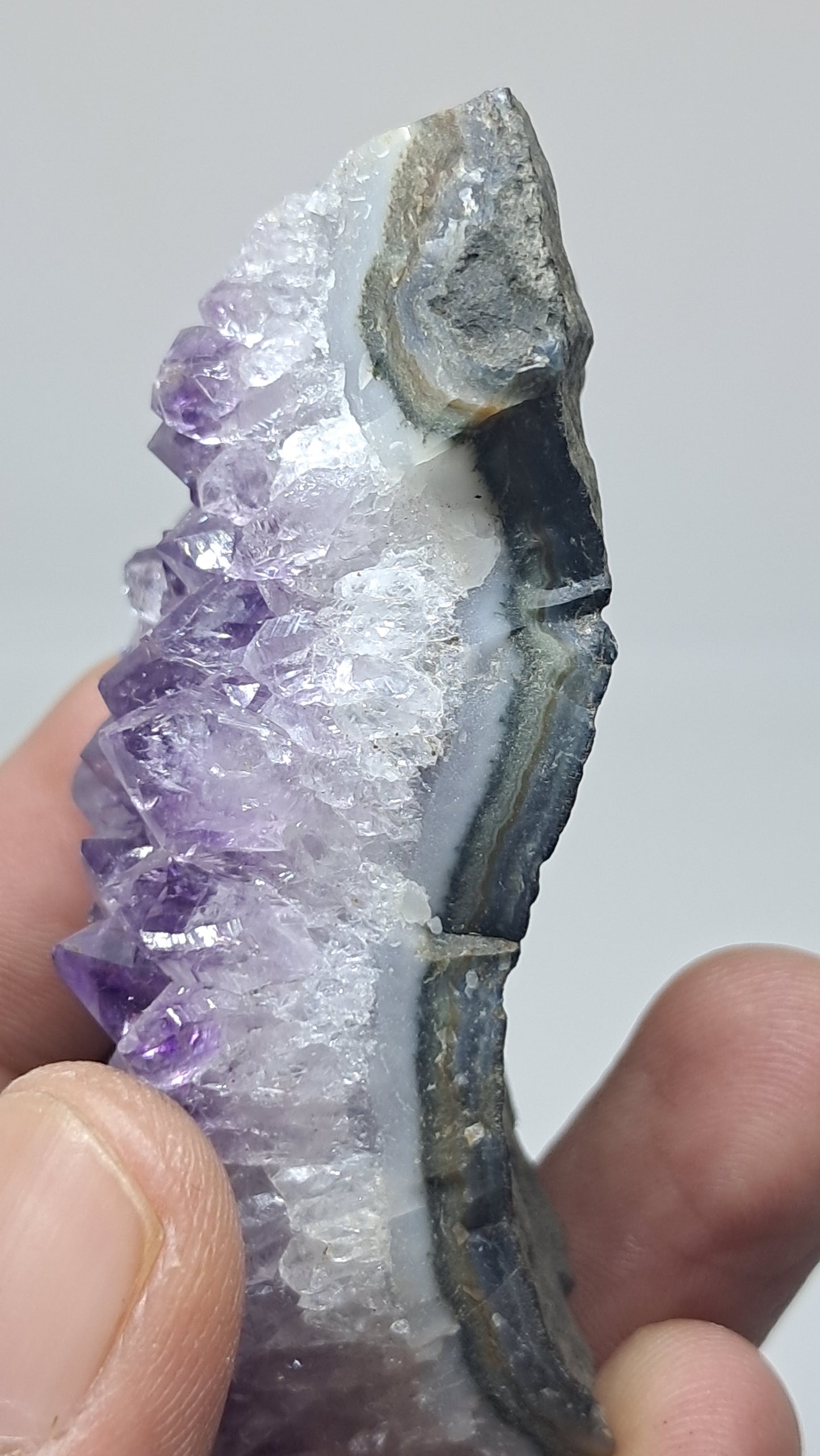 Deep Purple Amethyst (Brazil) | Natural Cluster | Mineral Specimen #AMB11