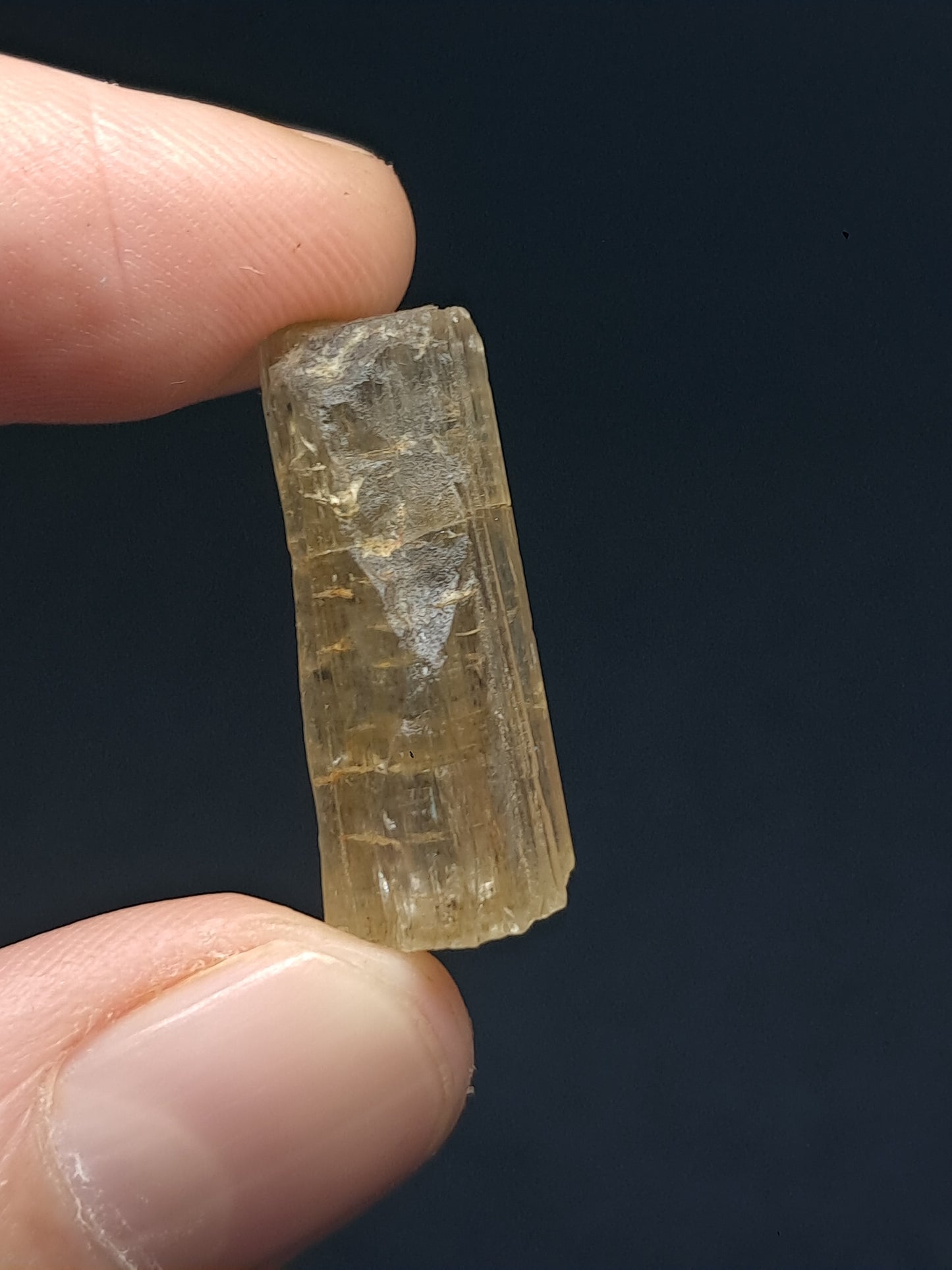Fluorescent Natural Scapolite Crystal (Karur) UV Reactive | Rough Stone | Mineral Specimen #SCP13
