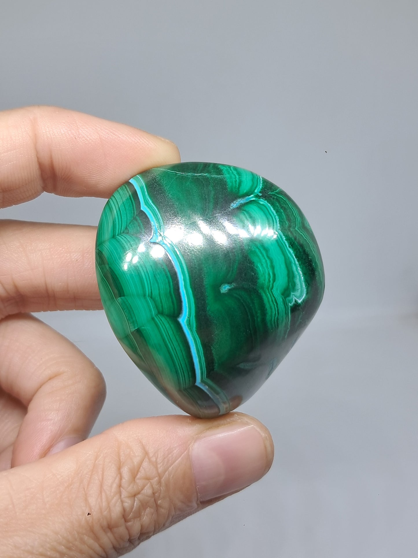 Malaquita crisocola en forma libre | Piedra natural pulida | Buena calidad #CM19