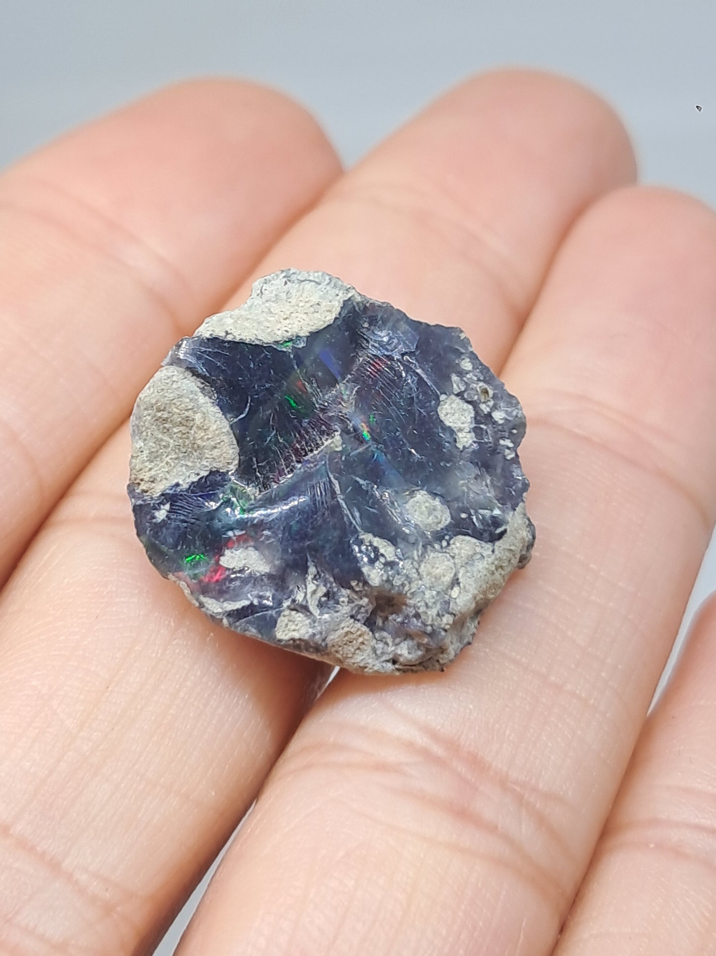 Natural Ethiopian Opal | Black Hydrophane Opal #OP26