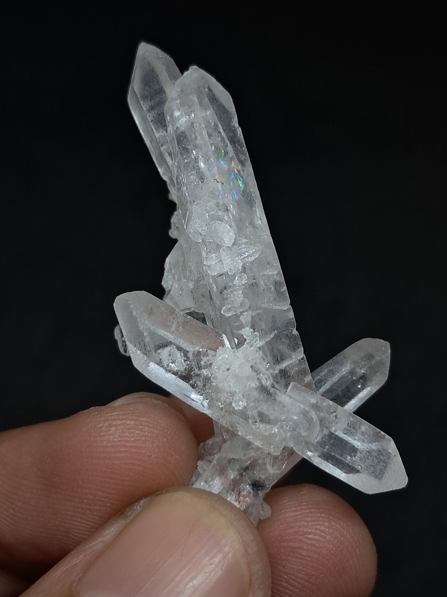 Himalayan Quartz Cluster | Biterminated Crystals | Mineral Specimen #CH58