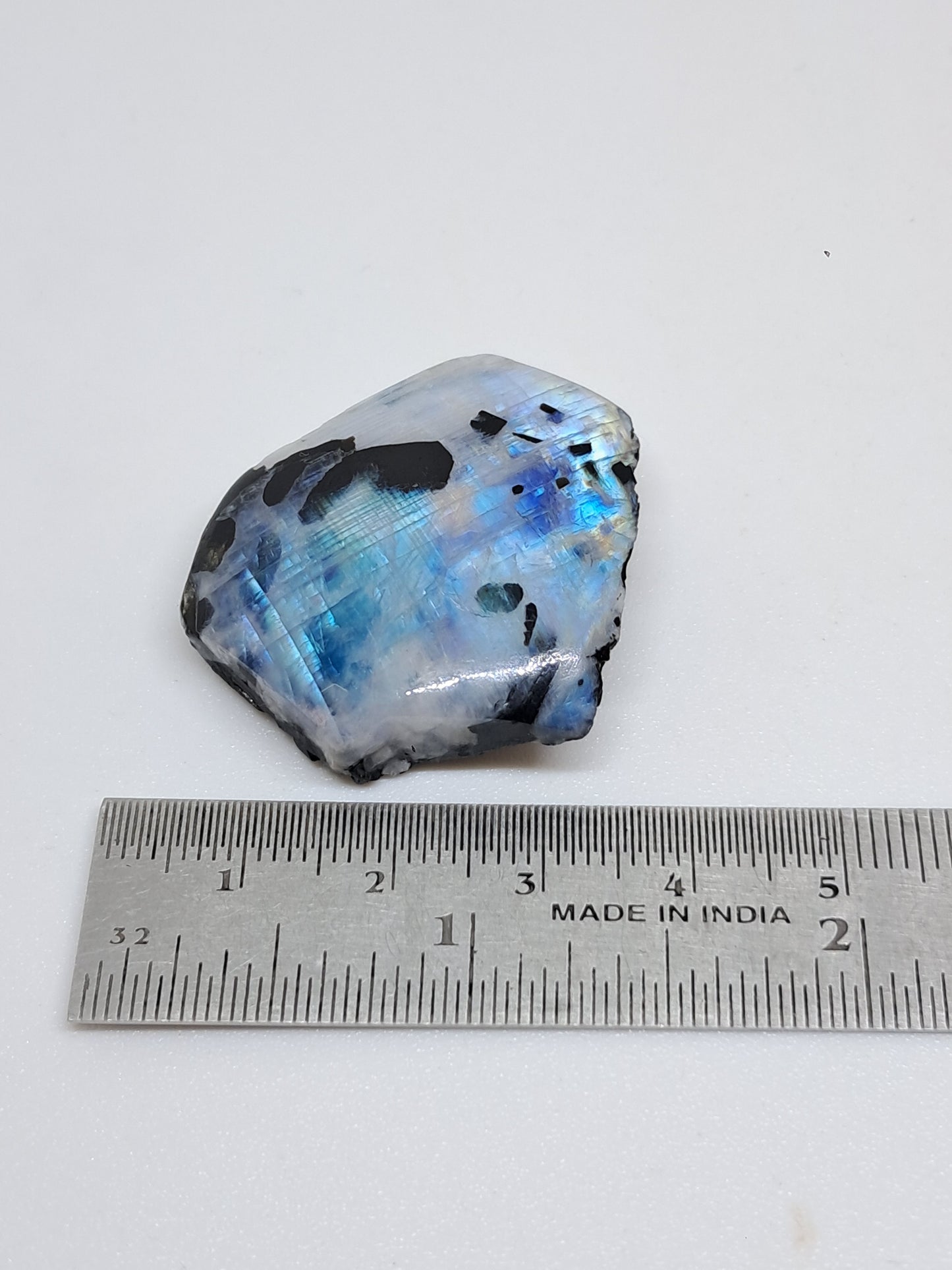 White Labradorite | Rainbow Moonstone *High Grade* (Tamil Nadu) Rough & Polished Stone | Natural Rock #MN17