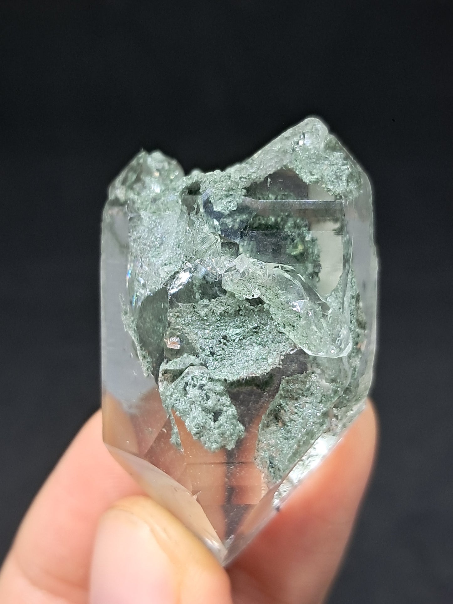 Chlorite Phantom Quartz (Kullu) Natural Crystal | Garden Chamanic #CQ82