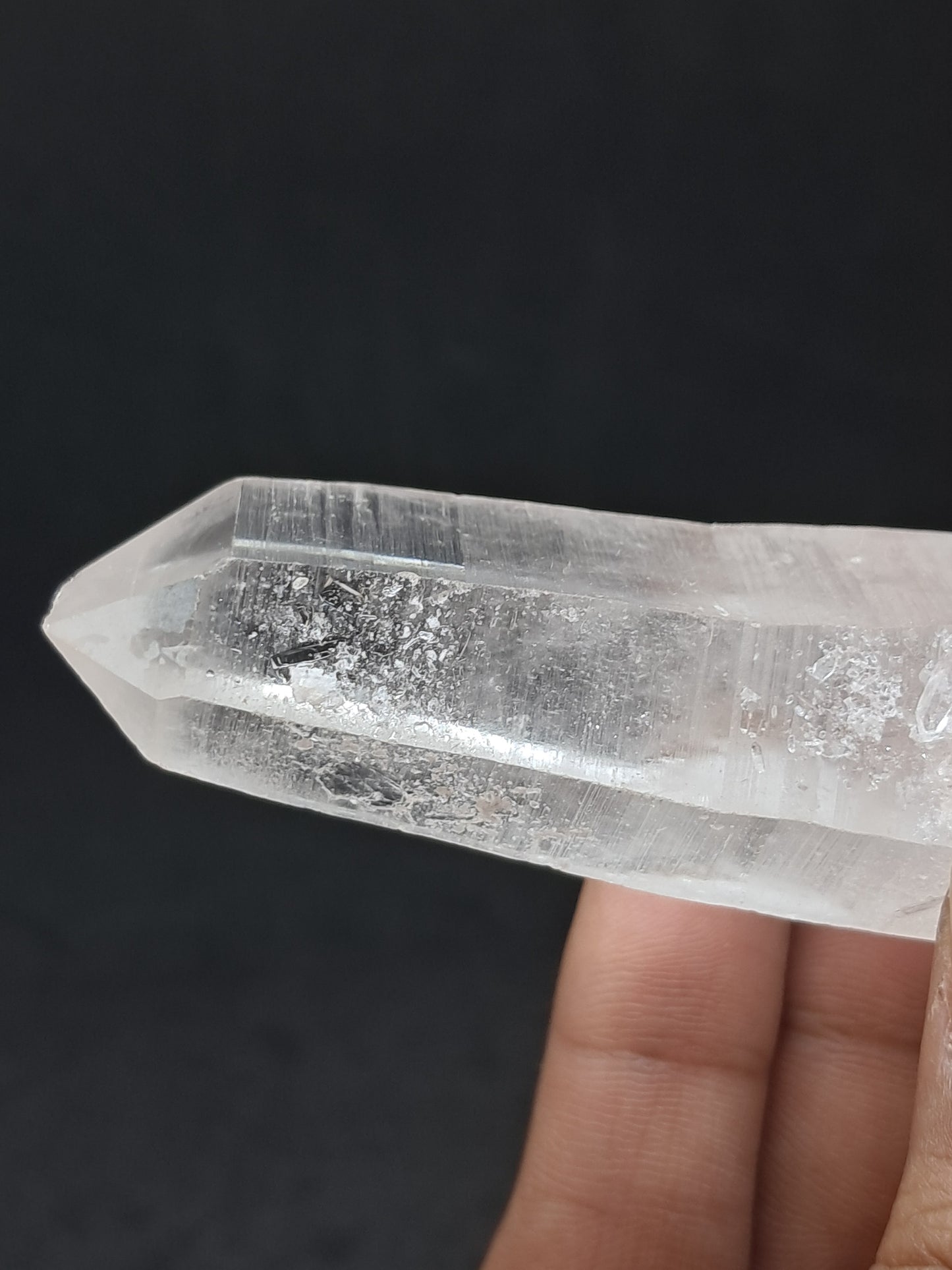 Himalayan Quartz Biterminated Self-healed Point | Natural Crystal | Mineral Specimen #CH68