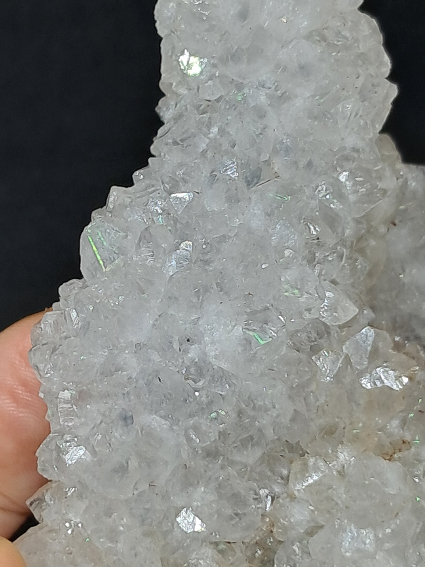 Cuarzo Iris (Aurangabad) | Anandalita | Estalactita | Cristal natural n.° AQ44