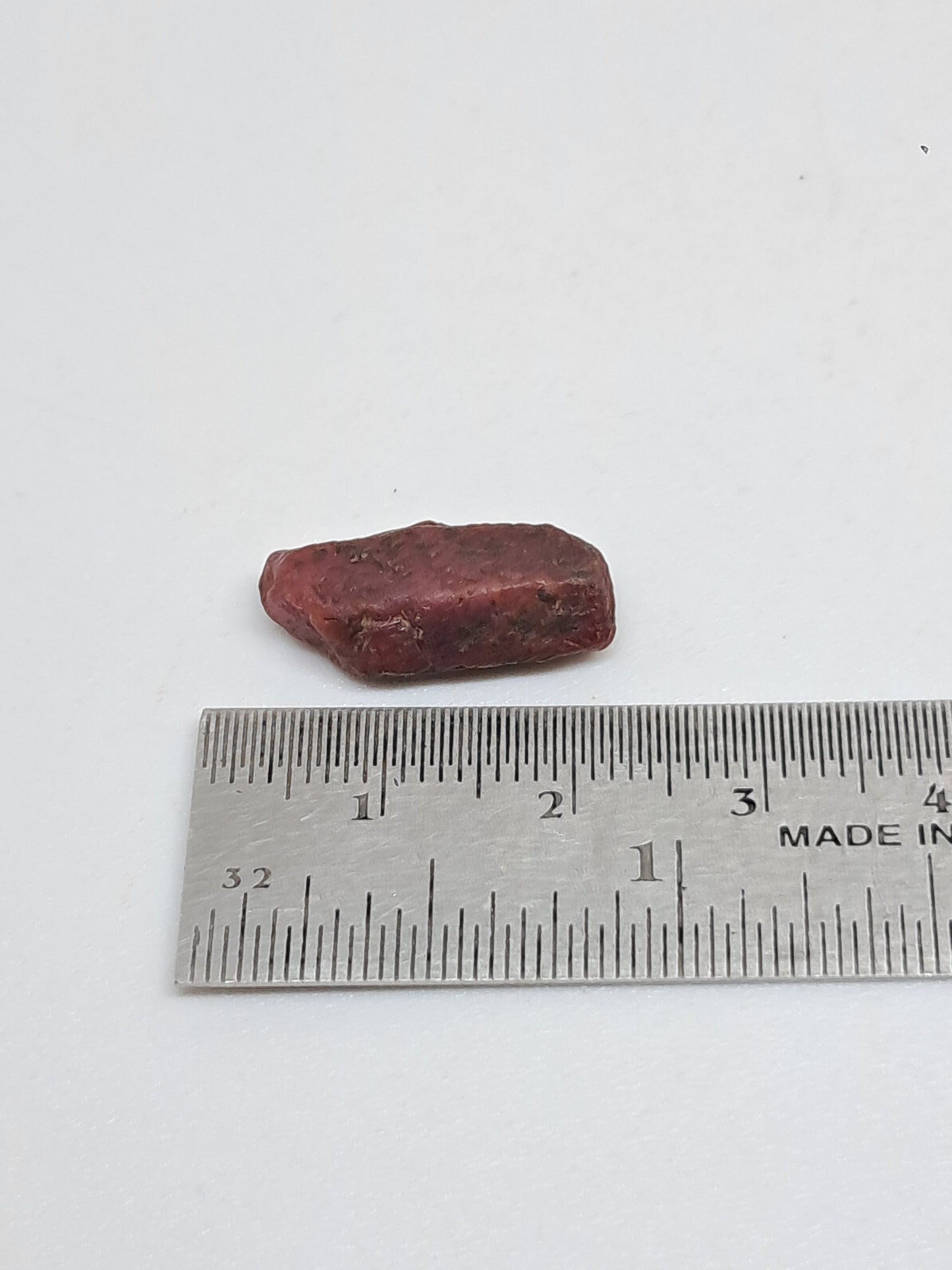Cristal de Rubí en Bruto (Tamil Nadu) Piedra Natural | Muestra Mineral #RB26