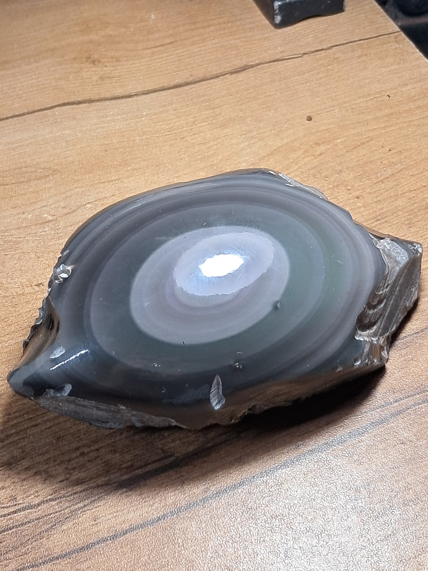 Rainbow Obsidian (Mexico) Natural Stone | Half Polished Half Rough #RO7