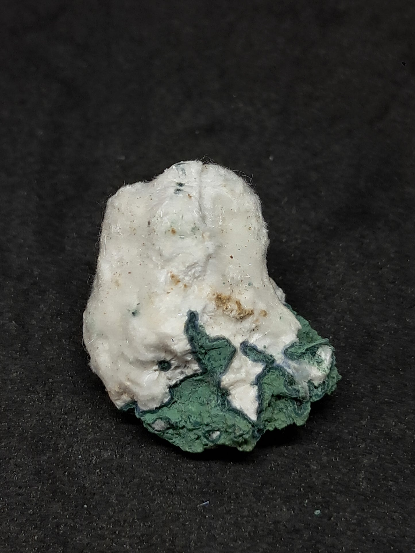 Okenite on Chalcedony (Mumbai) Mineral Specimen | Natural Crystal #OK41
