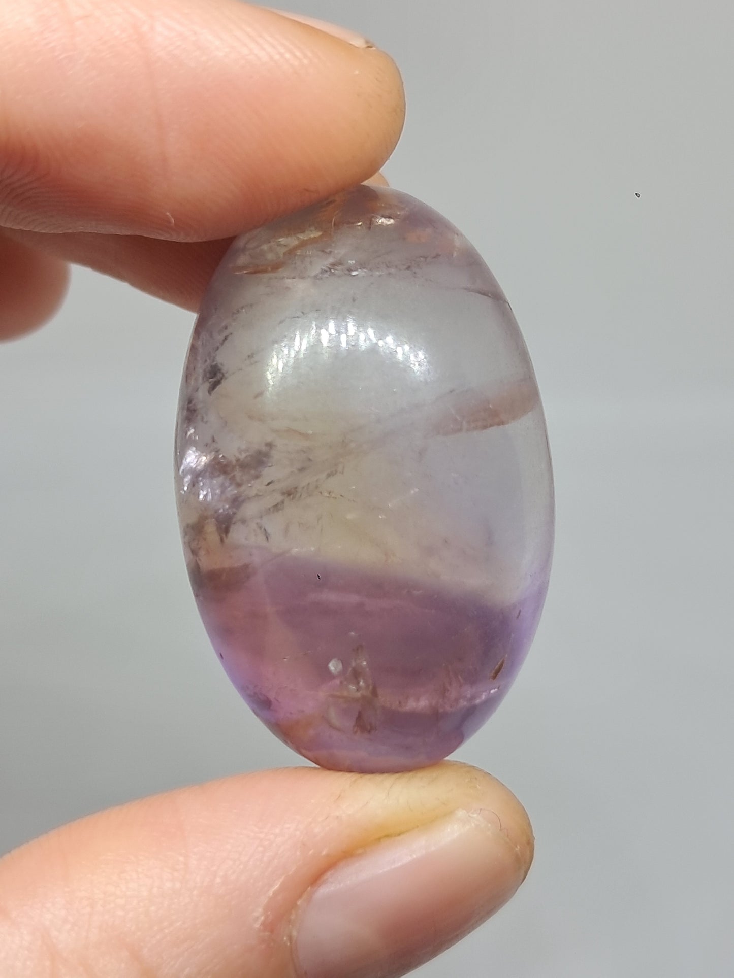 Ametrine Shivalingam (Madagascar) Polished Natural Stone #AMT3