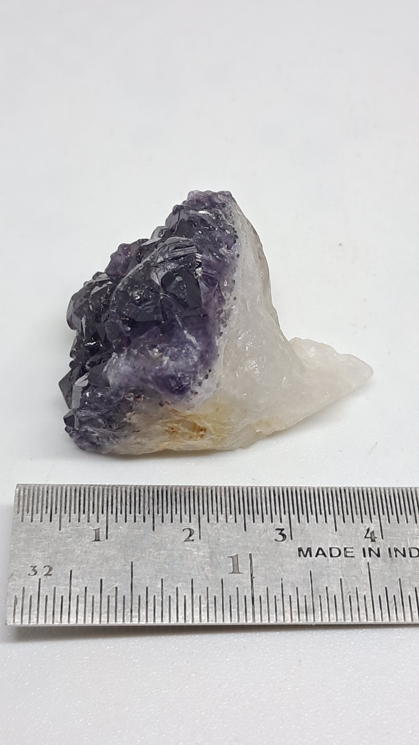 Amatista Elestial Morado Profundo | Inclusiones de Hematita Goethita Rutilo | Cristal Natural | Espécimen Mineral #KA198