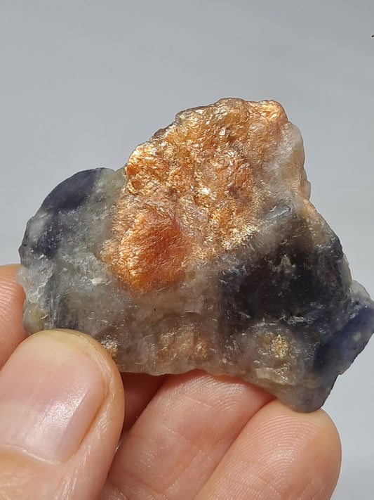 Sunstone w/ Iolite (Tamil Nadu) Rough Stone | Natural Crystal | Mineral Specimen #SI13