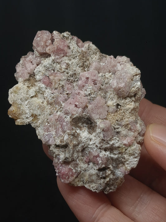 Grossular Garnet on Matrix (Mexico) Pink Garnet Cluster |Rough Crystal Stone | Mineral Specimen #GR19