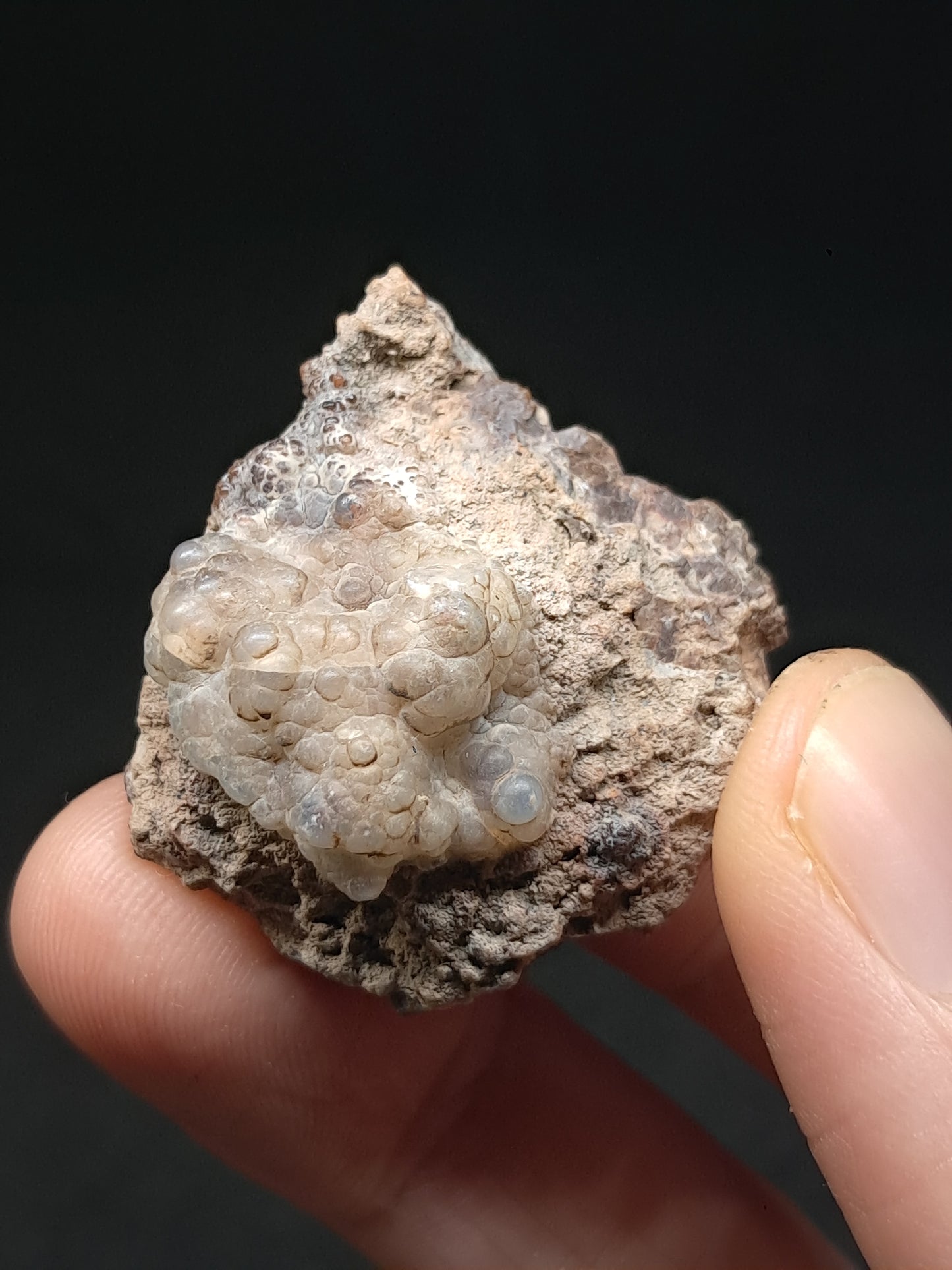 Hyalite Opal on Matrix (Mexico) Rough Crystal Stone | UV-Reactive Mineral Specimen #OH20