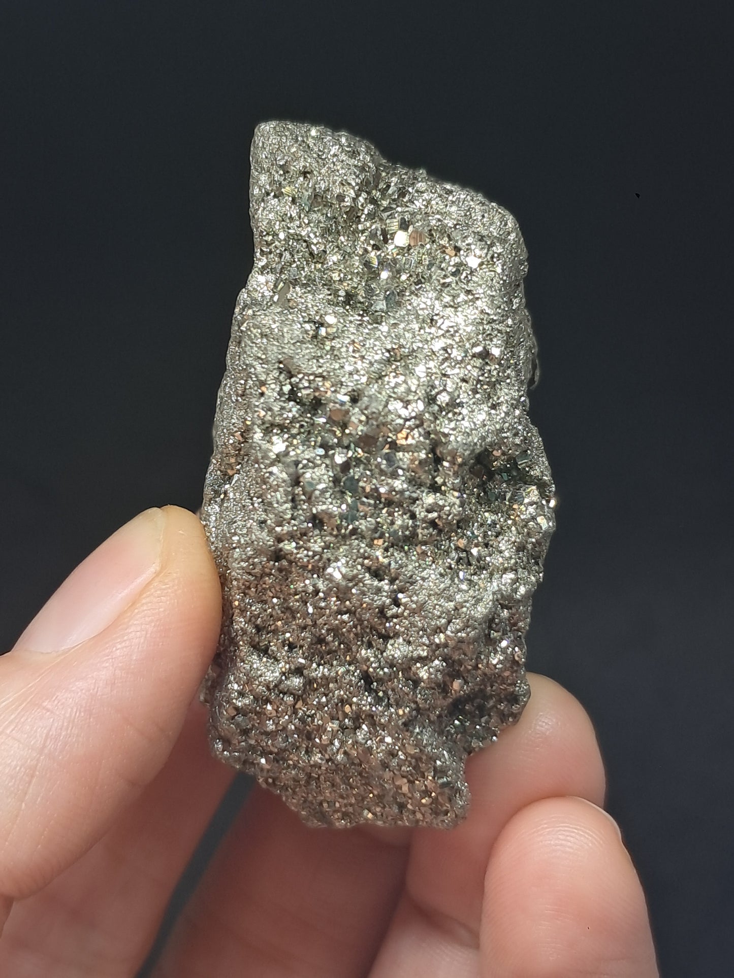 Pirita en bruto (Perú) | Cluster natural | Muestra de mineral | Rocas y cristales #PR20