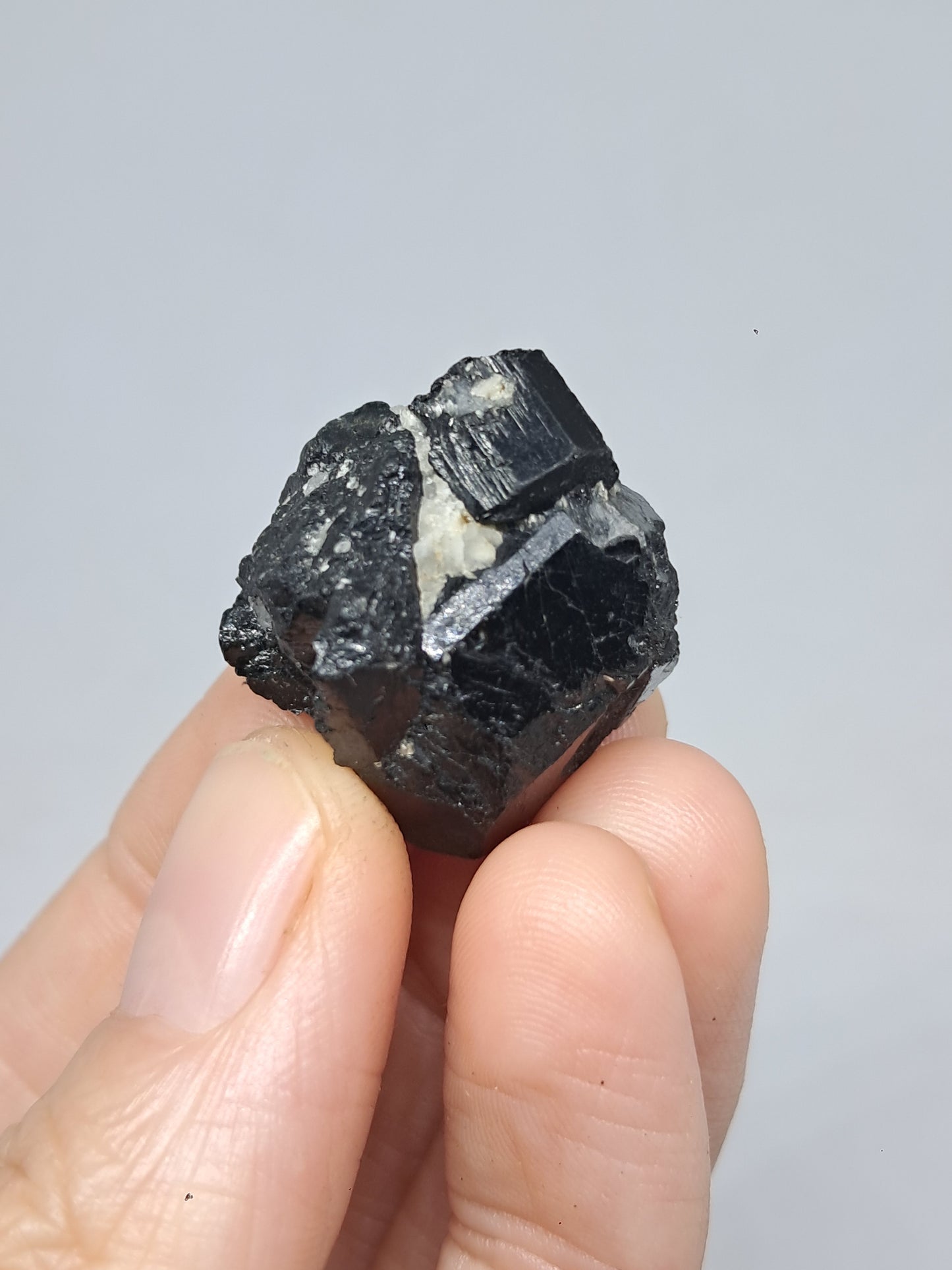 Medium Black Tourmaline Crystals (Karnataka) Natural Stone | Mineral Specimen #BT6