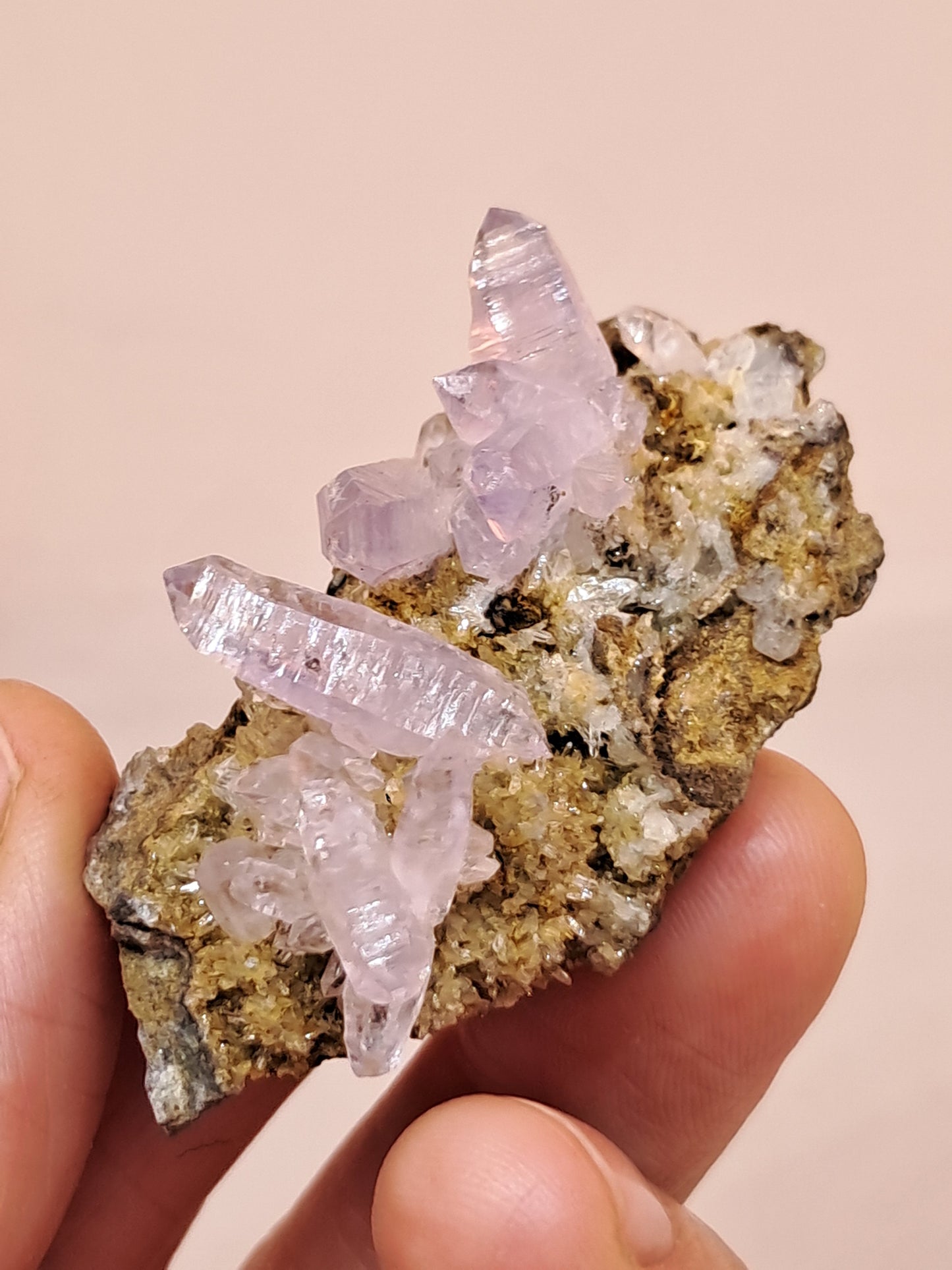 Veracruz Amethyst Crystals on Matrix (Mexico) | Natural Cluster | Mineral Specimen #VA20