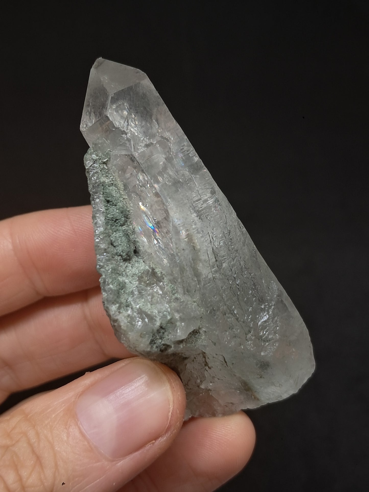 Chlorite Quartz (Kullu) Natural Point | Garden Chamanic Crystal #CQ61