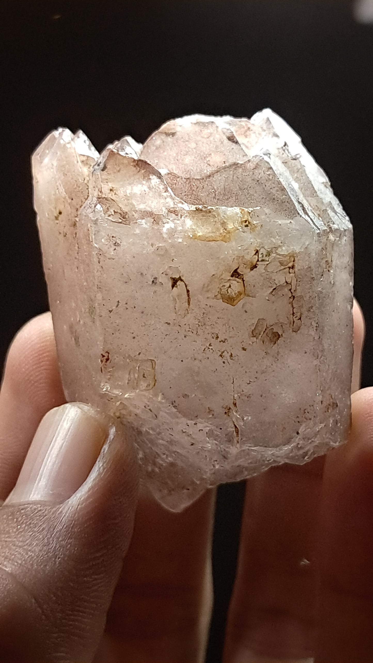 Elestial Smokey Quartz (Karur) Raw Natural Crystal Stone | Mineral Specimen #EQ17