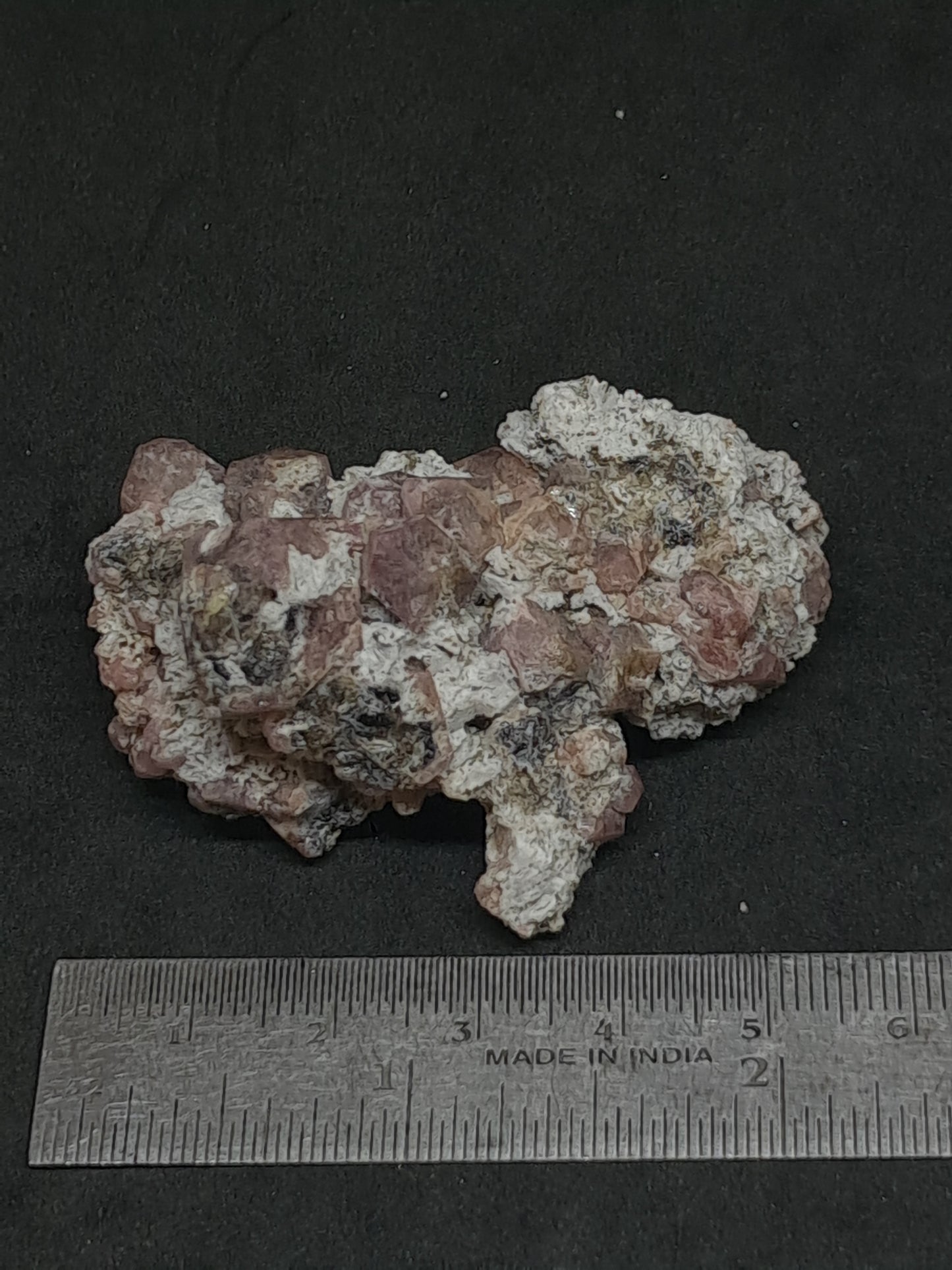 Grossular Garnet on Matrix (Mexico) Pink Garnet Cluster |Rough Crystal Stone | Mineral Specimen #GR23