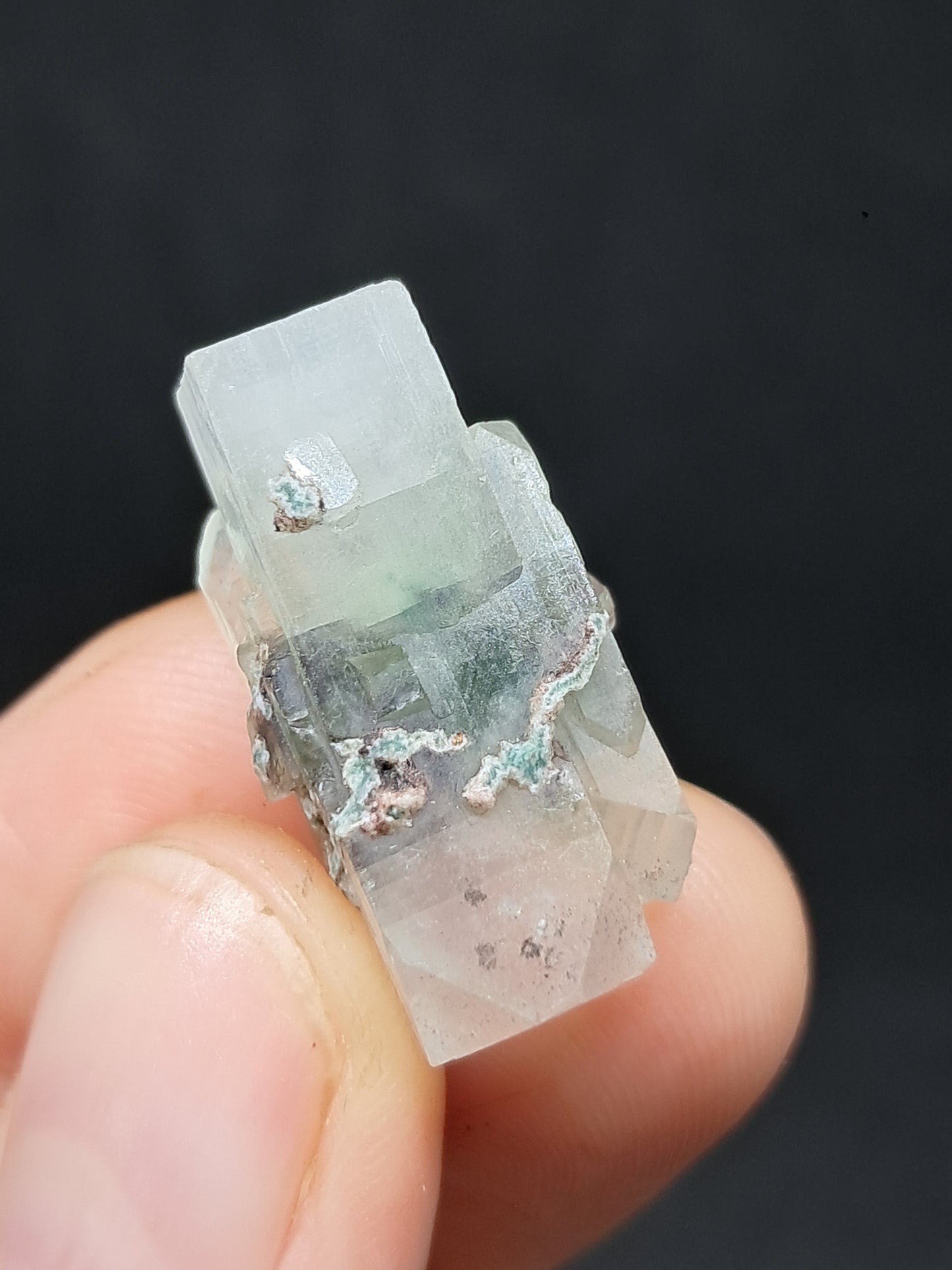 Green Apophyllite (Fluorapophyllite) (Ajanta) Natural Crystal | Mineral Specimen #GA37