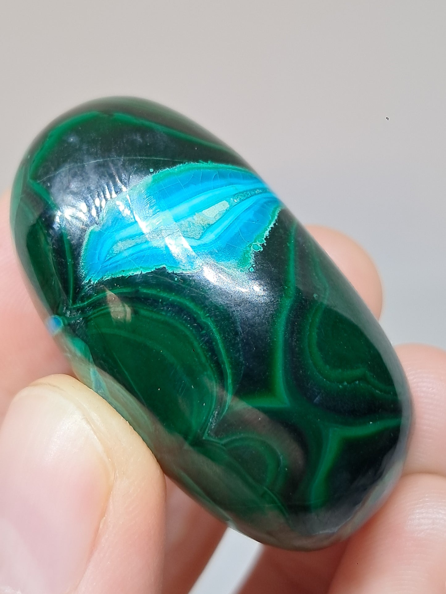 Chrysocolla w/ Malachite Tumble | Polished Free Form | Good Quality | Natural Stone