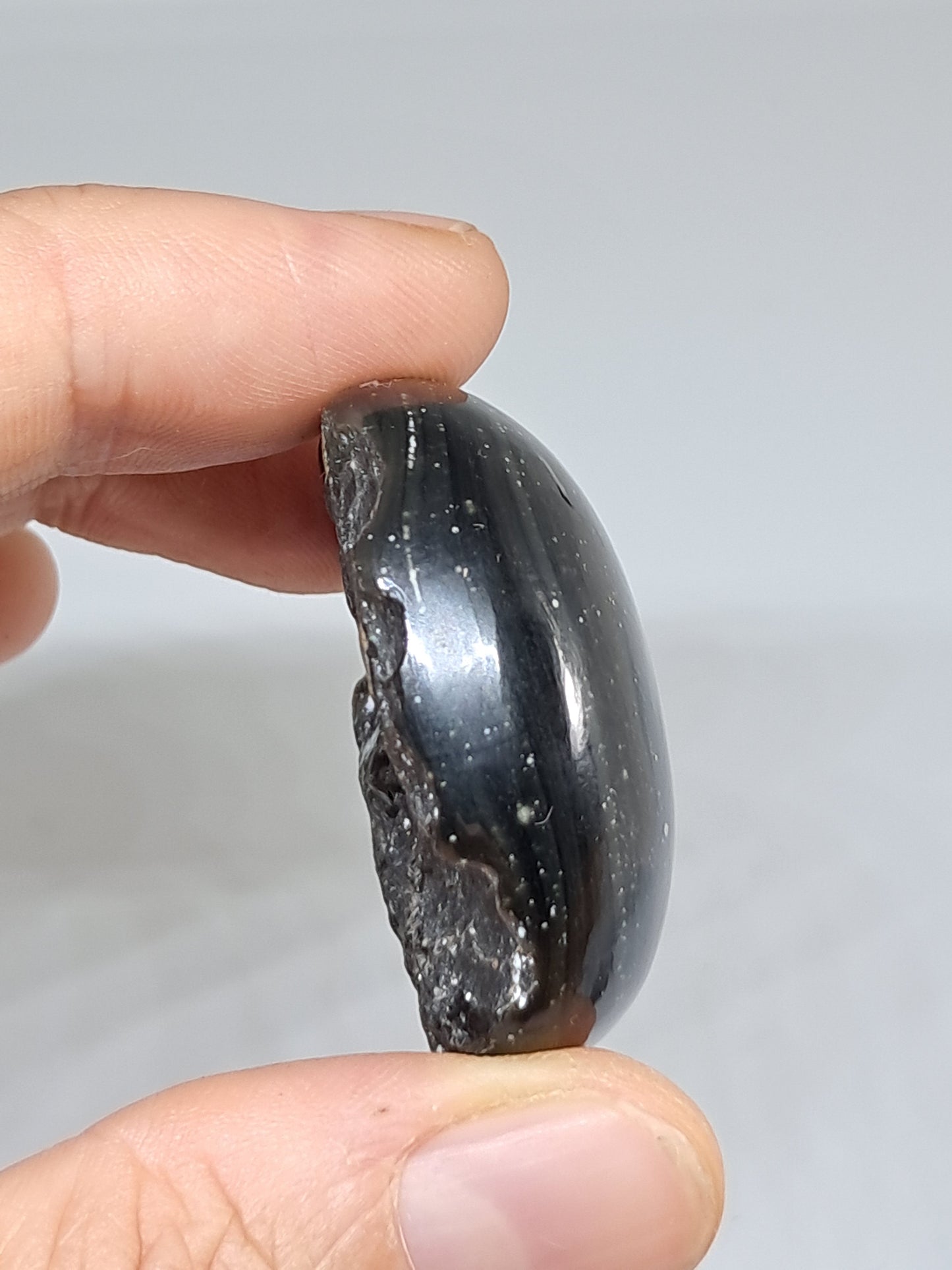 Rainbow Obsidian (Mexico) Natural Stone | Half Polished Half Rough #RO12
