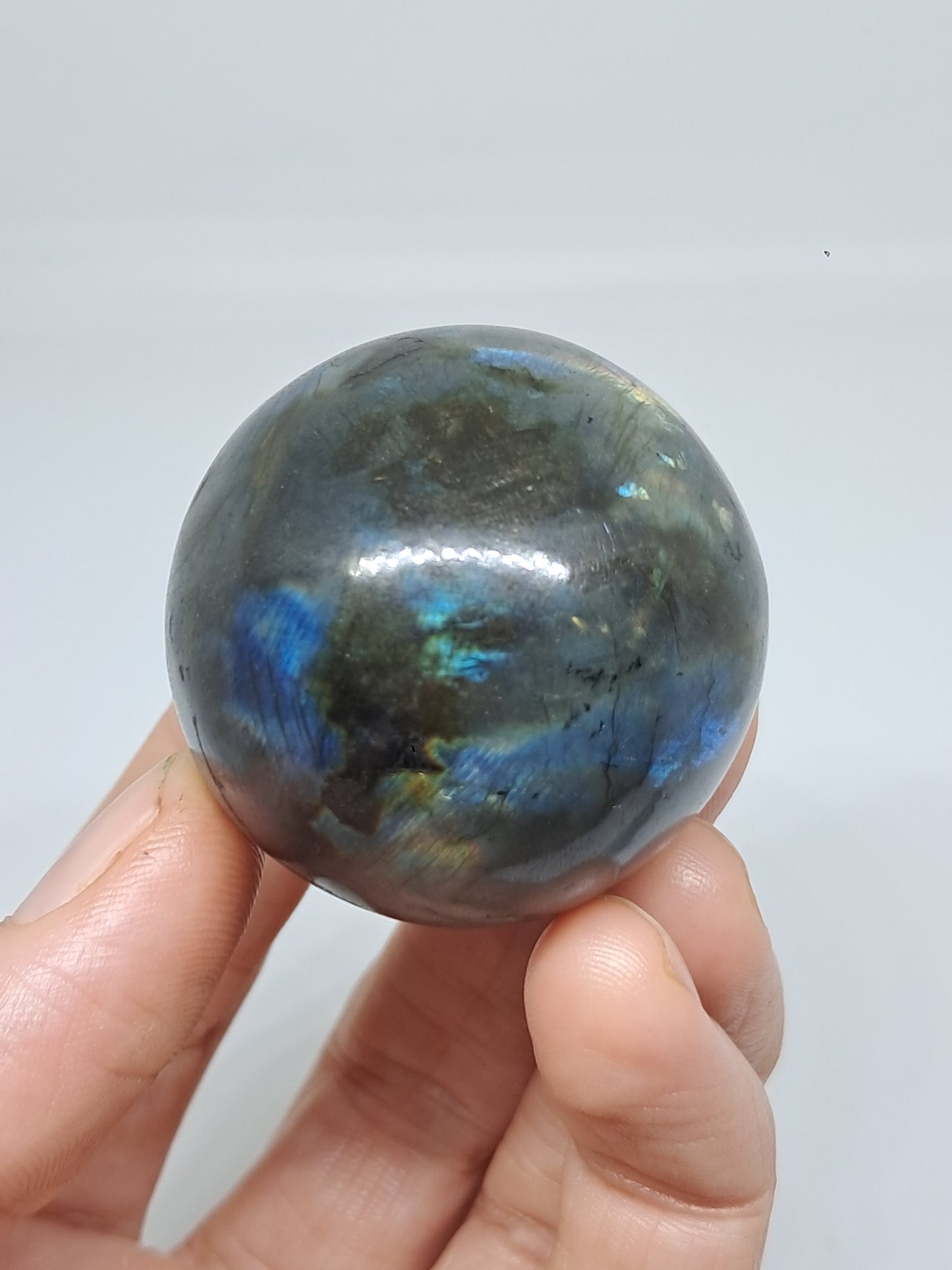 Labradorite Sphere (Madagascar) | Strong Flash | Polished Stone #LB11