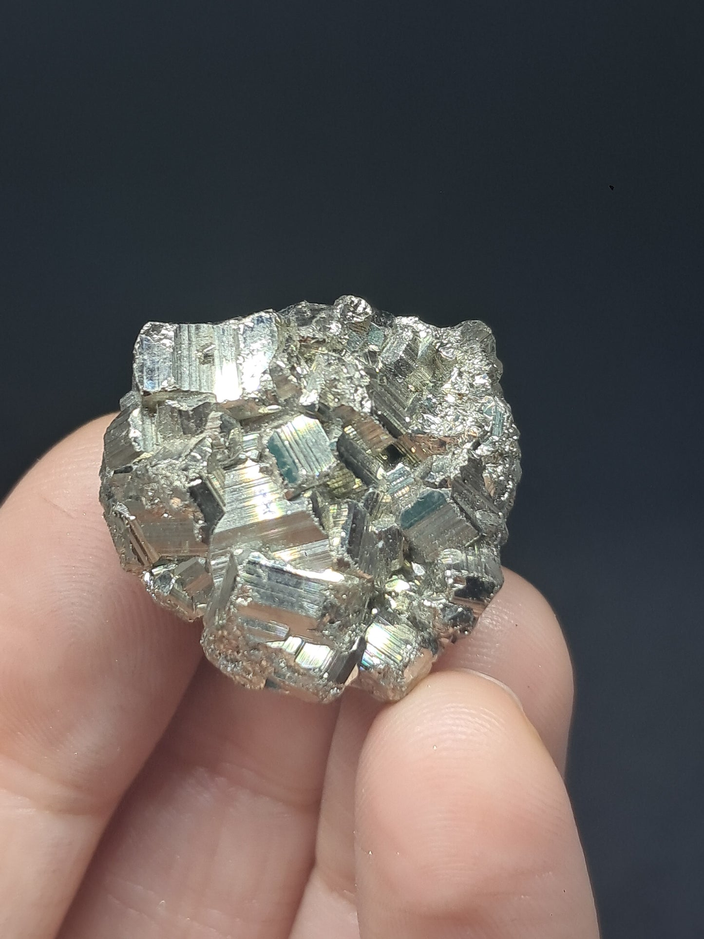 Pirita en Bruto (Perú) Drusa Natural | Mineral de Colección | Rocas y Cristales #PR27