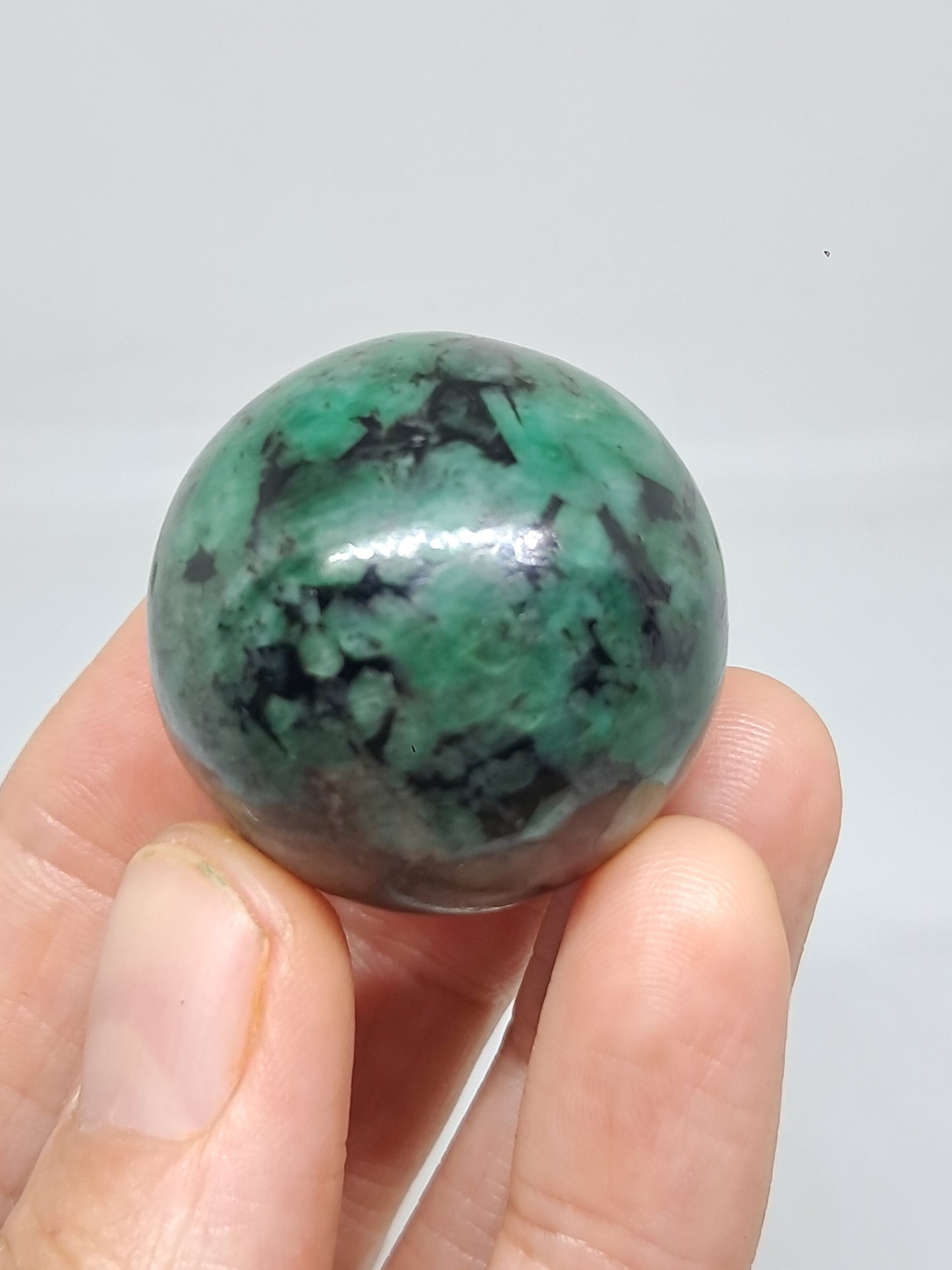 Emerald Sphere | Polished Stone | Natural Crystal #EM6