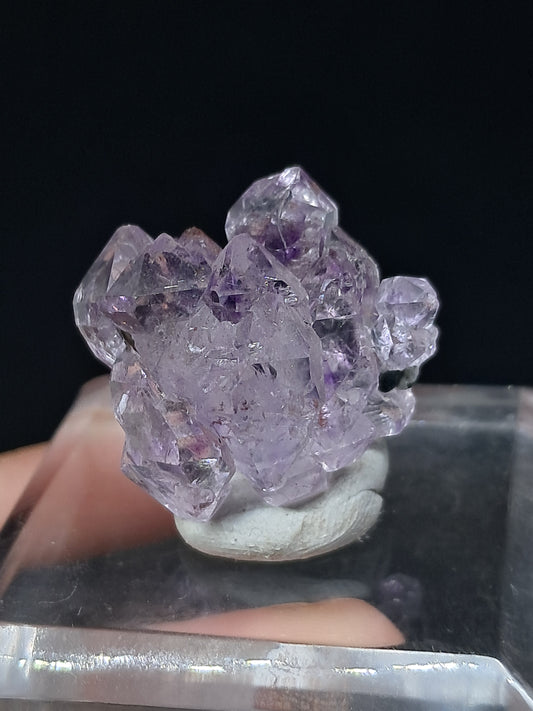 Cúmulo de Cetro de Amatista Brillante (Karur) Formación Elestial | Cristal en Bruto | Piedra Natural | Ejemplar Mineral #KA152