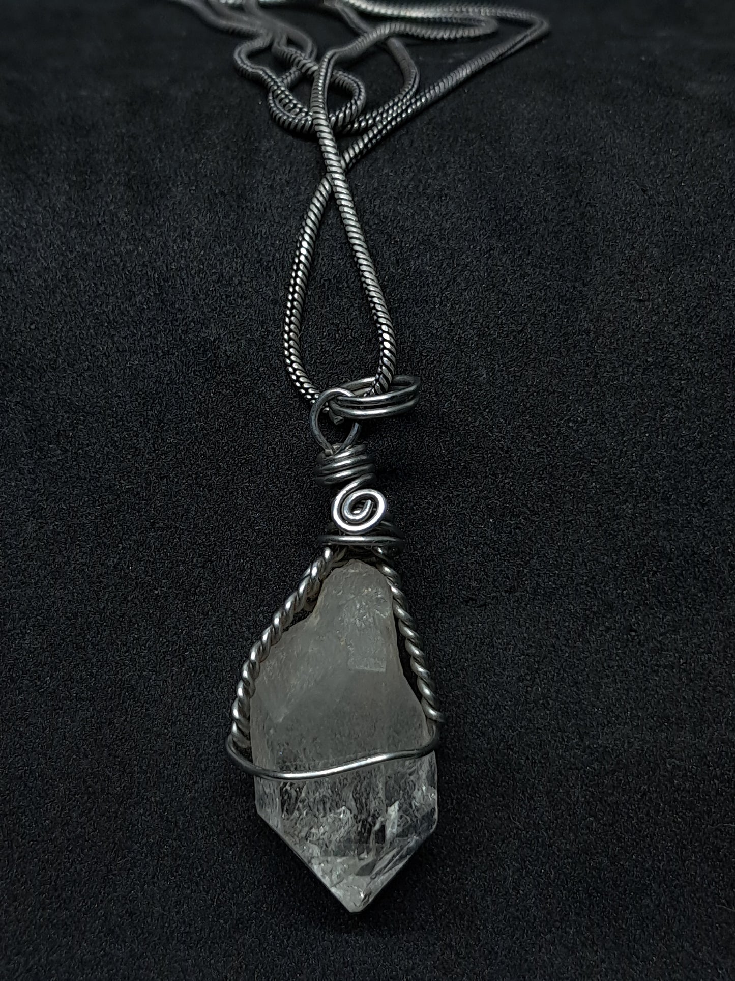 Himalayan Quartz Pendant | Handcrafted Jewelry | Natural Crystal Point #JL51