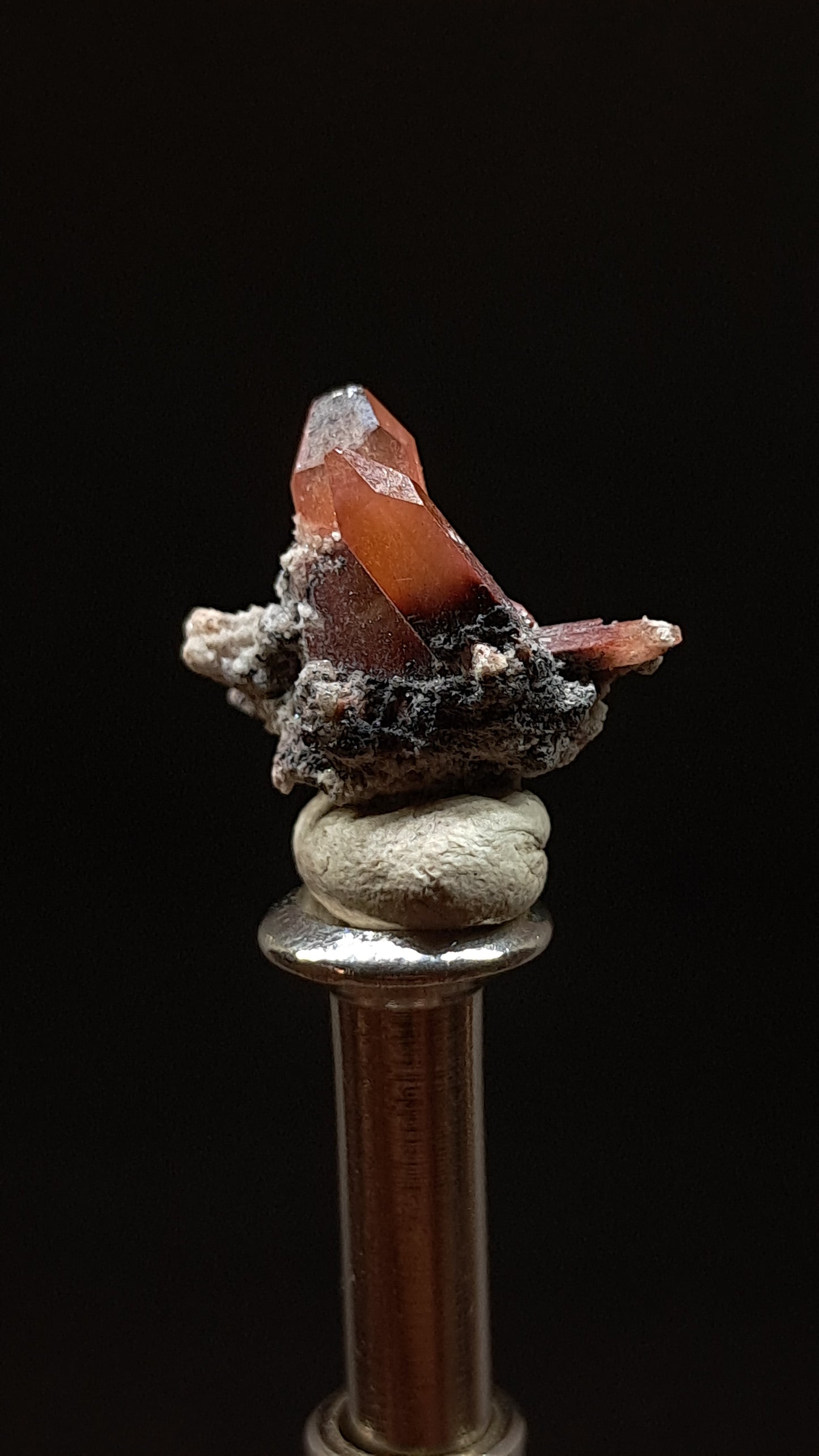 Natural Topaz Crystal Cluster (Mexico) Red-Orange Colour | Rare Gemstone | Mineral Specimen #TPZ36