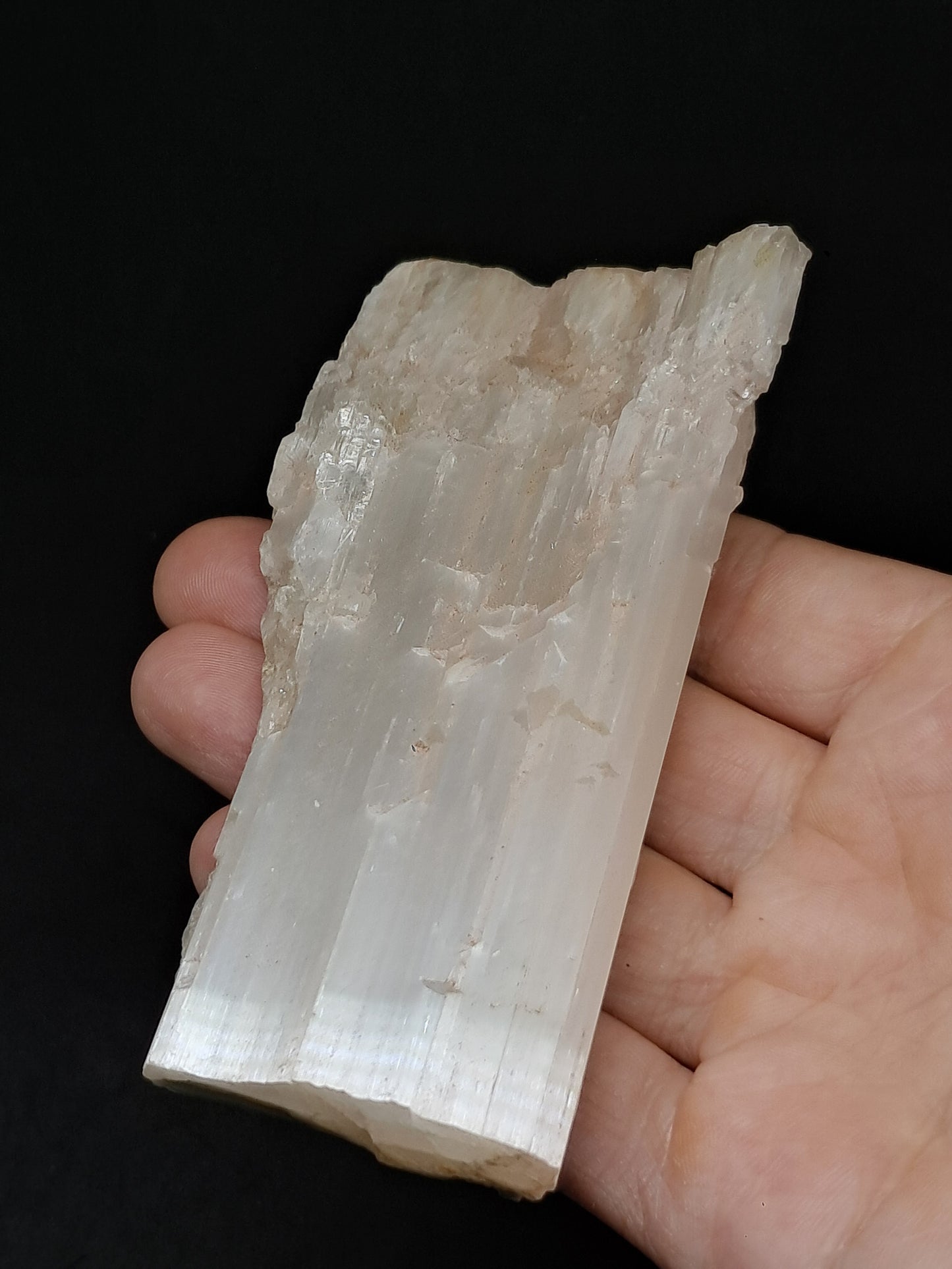 Satin Spar *Selenite* (India) Fibrous Gypsum | Mineral Specimen | Rough Crystal #SE1