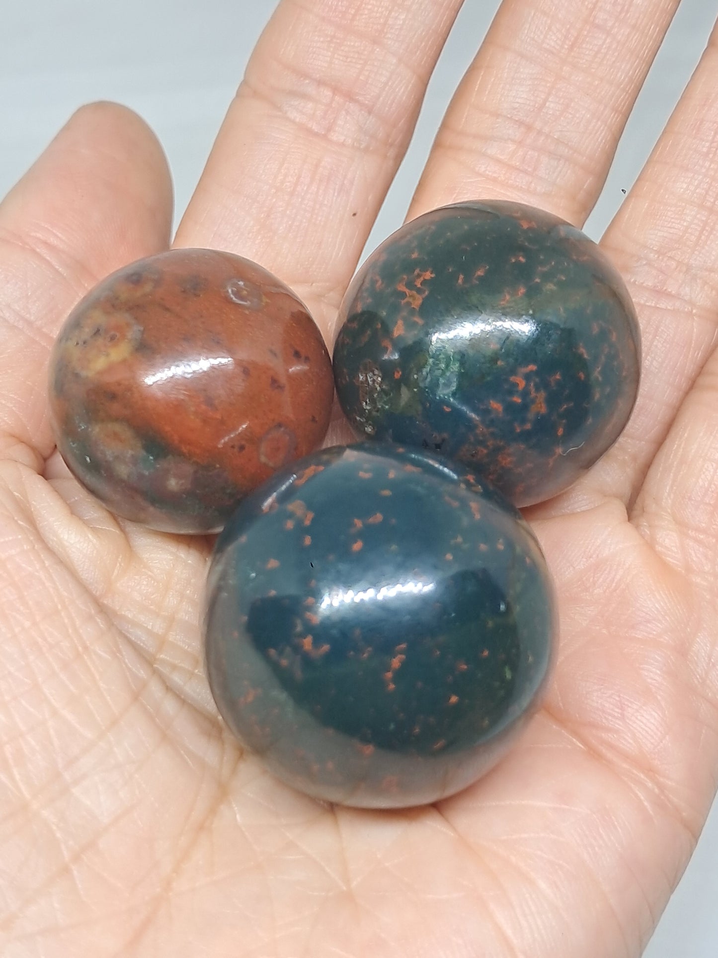 Esfera de piedra de sangre | Piedras pulidas | Cristales naturales #BS4