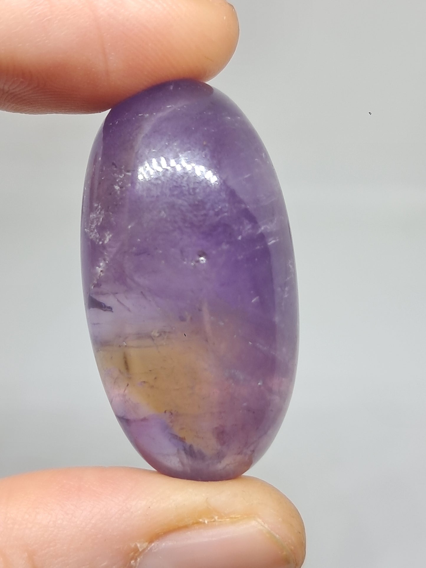 Ametrine Shivalingam (Madagascar) Polished Natural Stone #AMT5