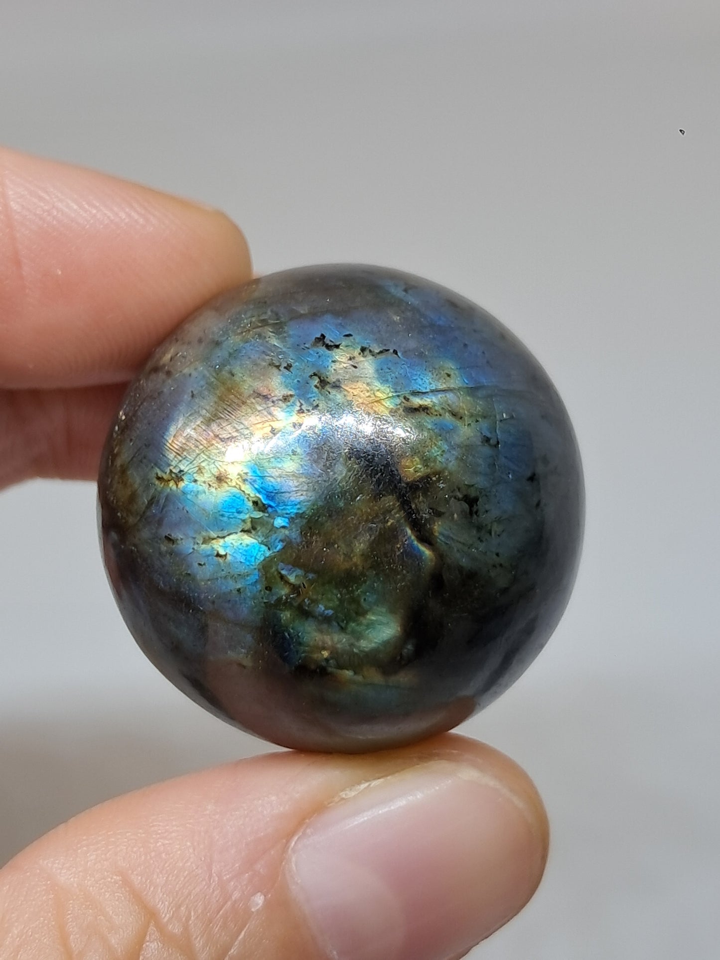Labradorite Sphere (Madagascar) | Strong Flash | Polished Stone #LB13