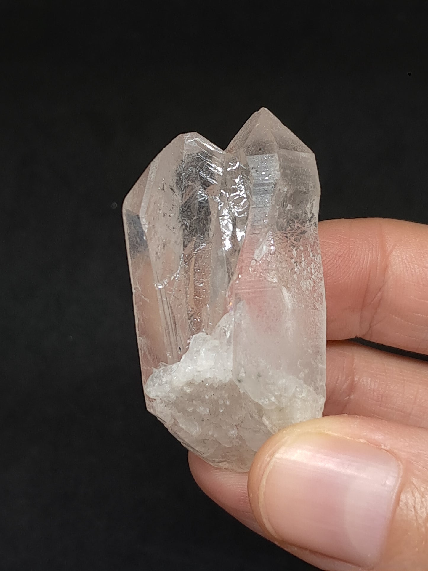 Himalayan Clear Quartz *Hug* & *Self-Healed* Formation | Natural Crystal | Mineral Specimen #CH83