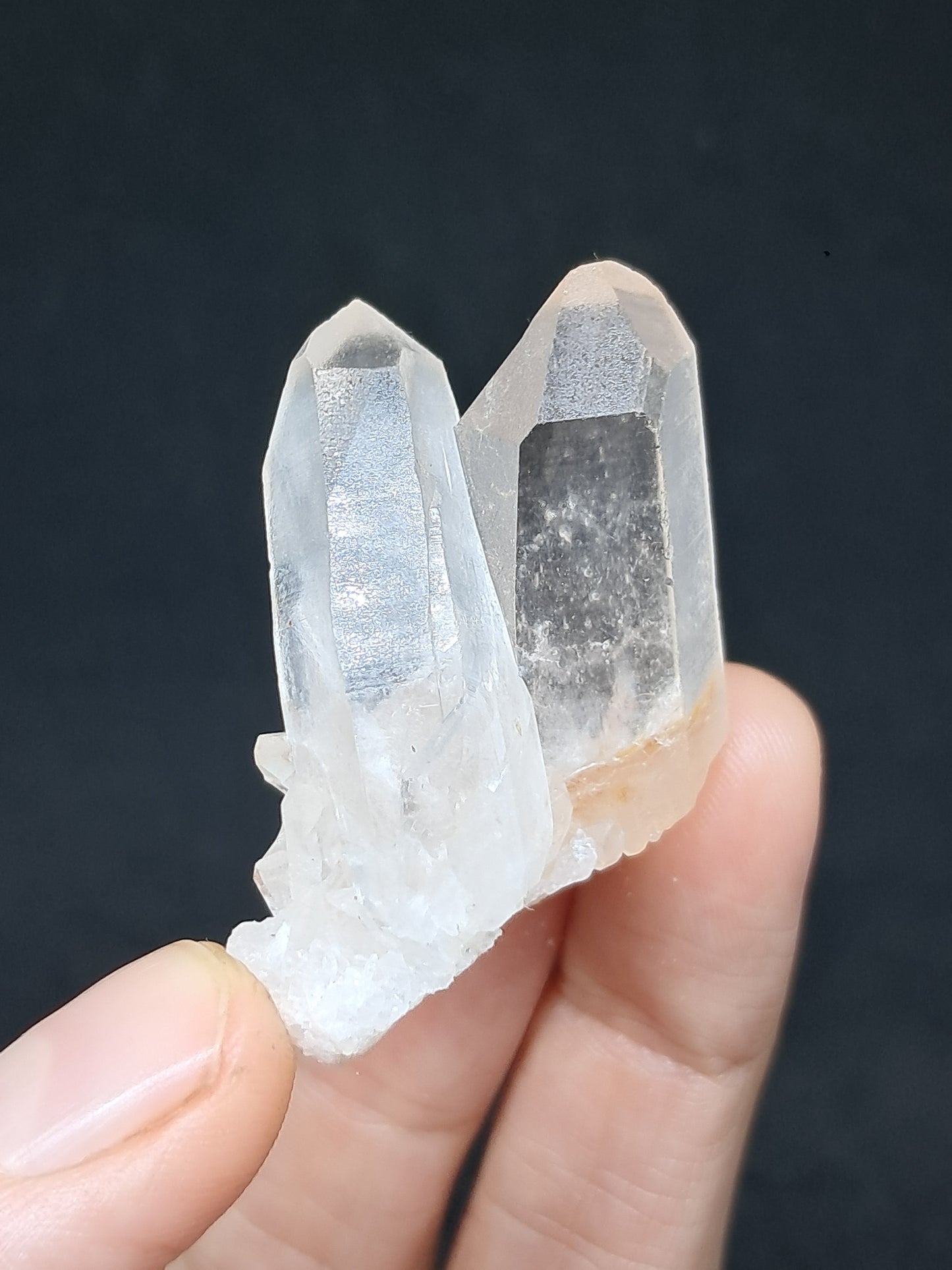 Cúmulo de cuarzo del Himalaya | Punta de cristal natural | Ejemplar mineral n.° CH63