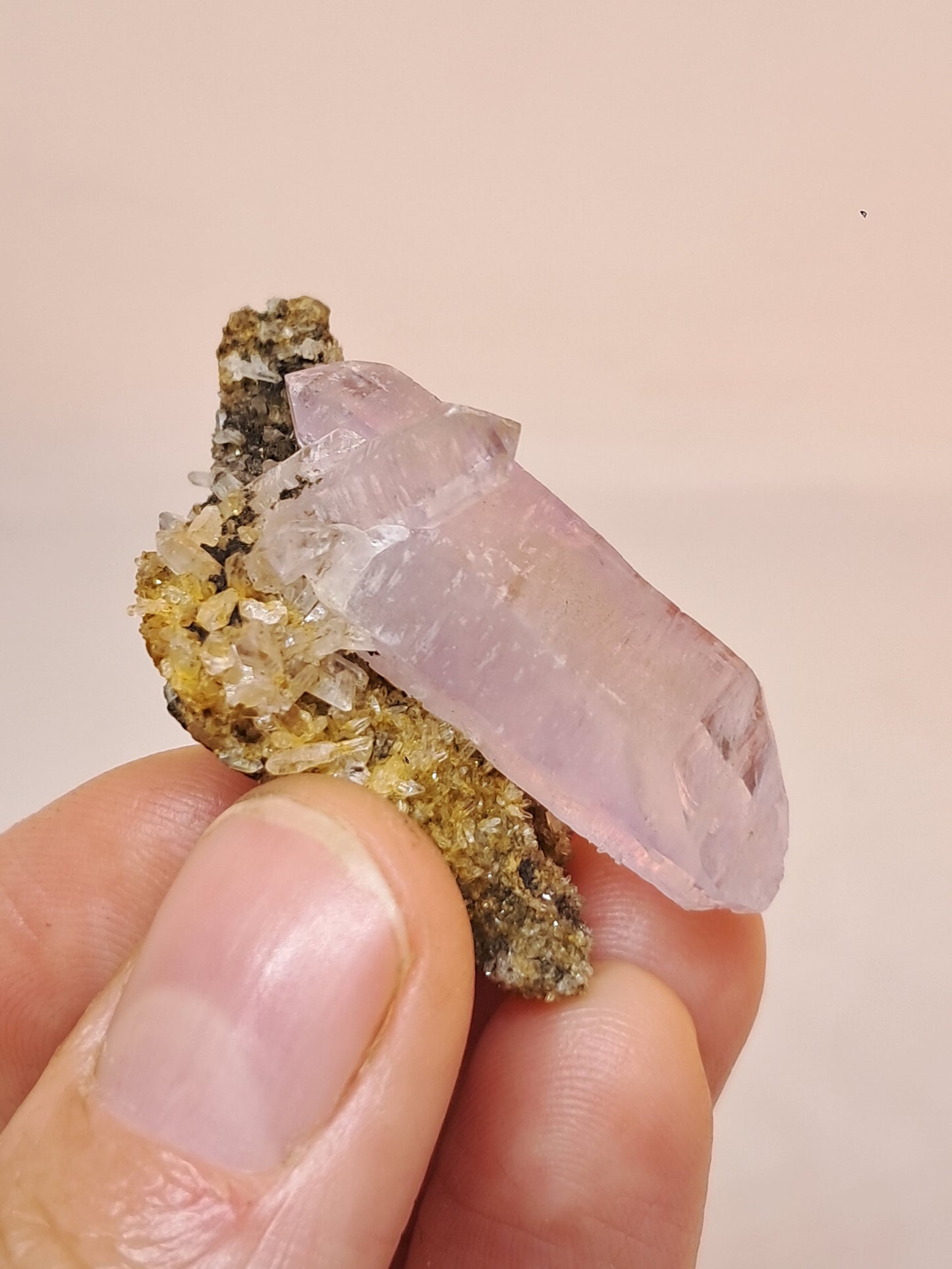 Veracruz Amethyst Crystal Point on Matrix (Mexico) | Natural Cluster | Mineral Specimen #VA23