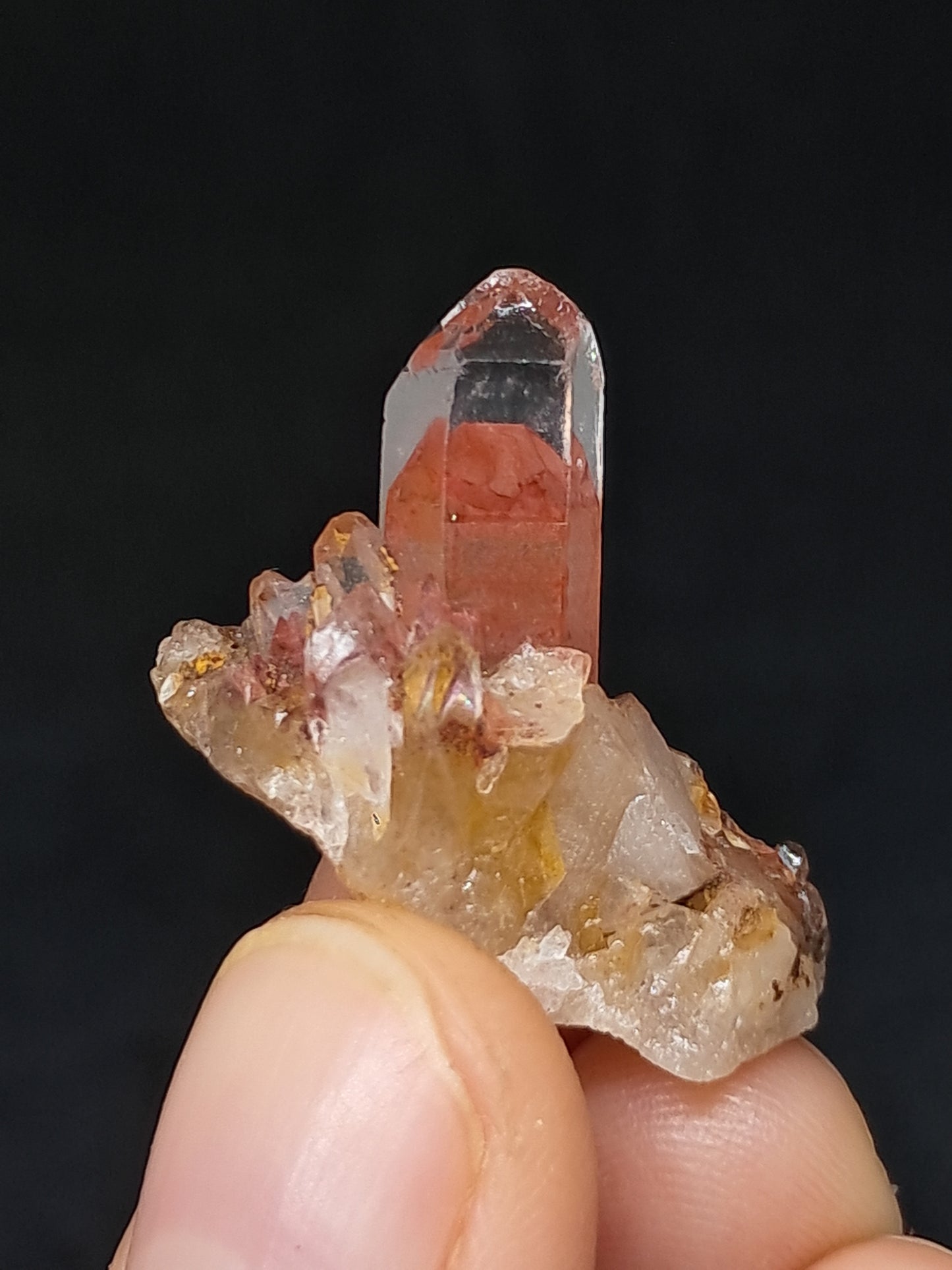 Hematite Phantom Quartz (Telangana) | Natural Crystal | Mineral Specimen #HPQ60