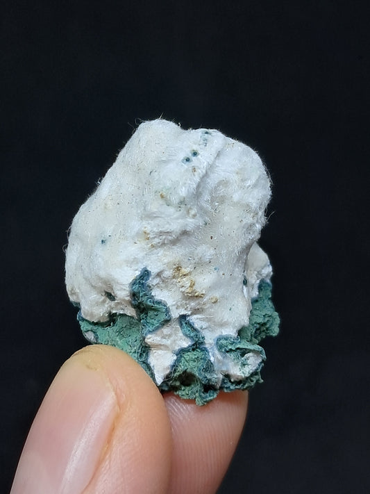 Okenite on Chalcedony (Mumbai) Mineral Specimen | Natural Crystal #OK41