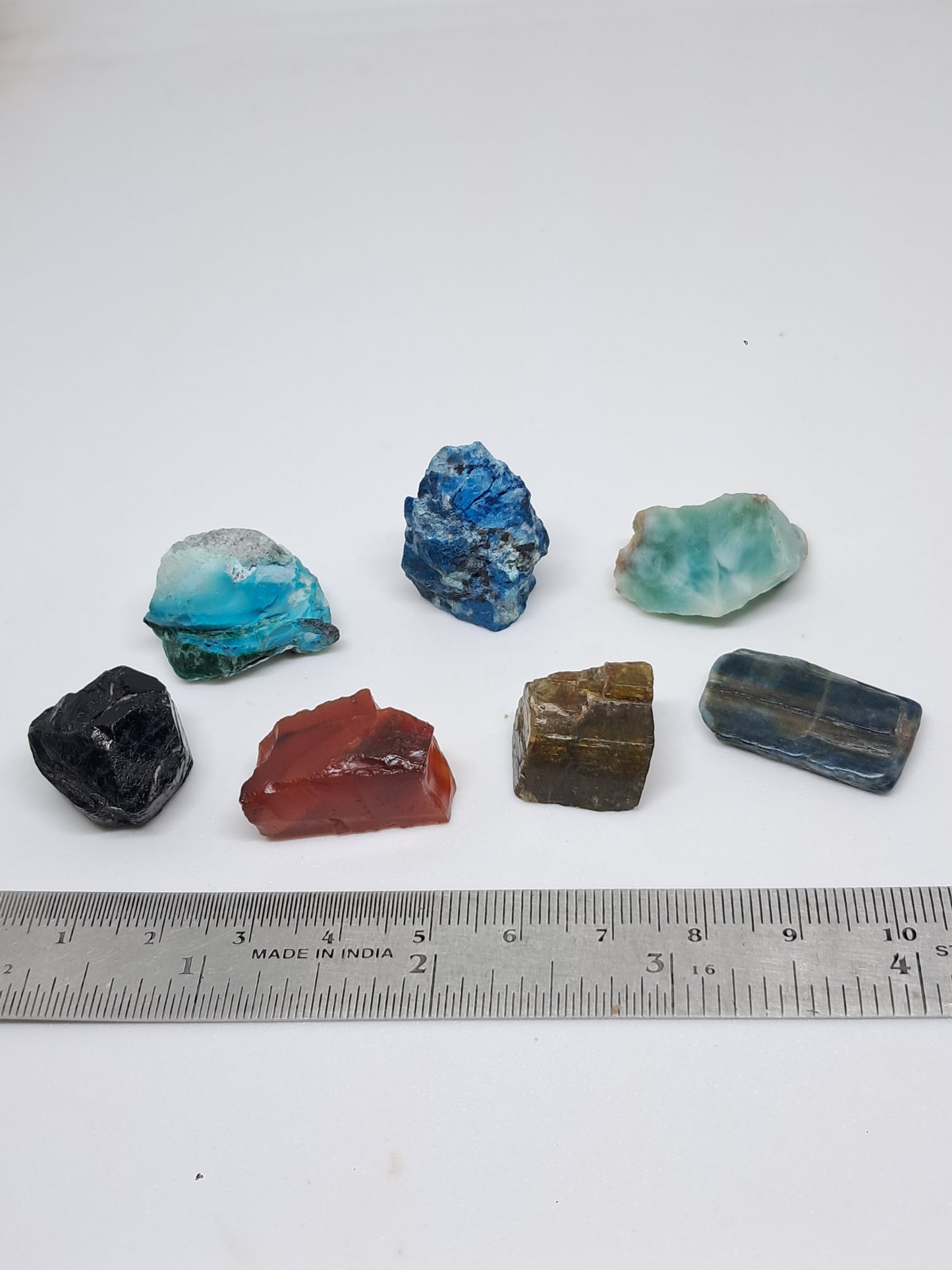 Set of 7 Small Rough Stones | Raw Crystals #RCS28