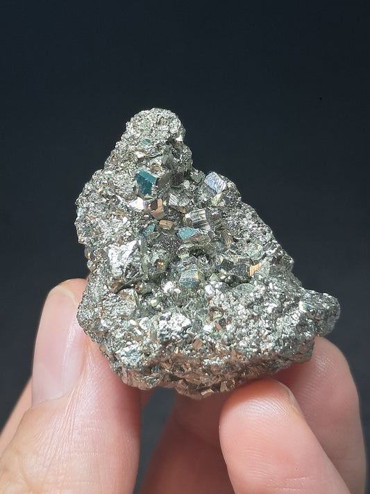 Pirita en bruto (Perú) Drusa natural | Muestra mineral | Rocas y Cristales #PR22