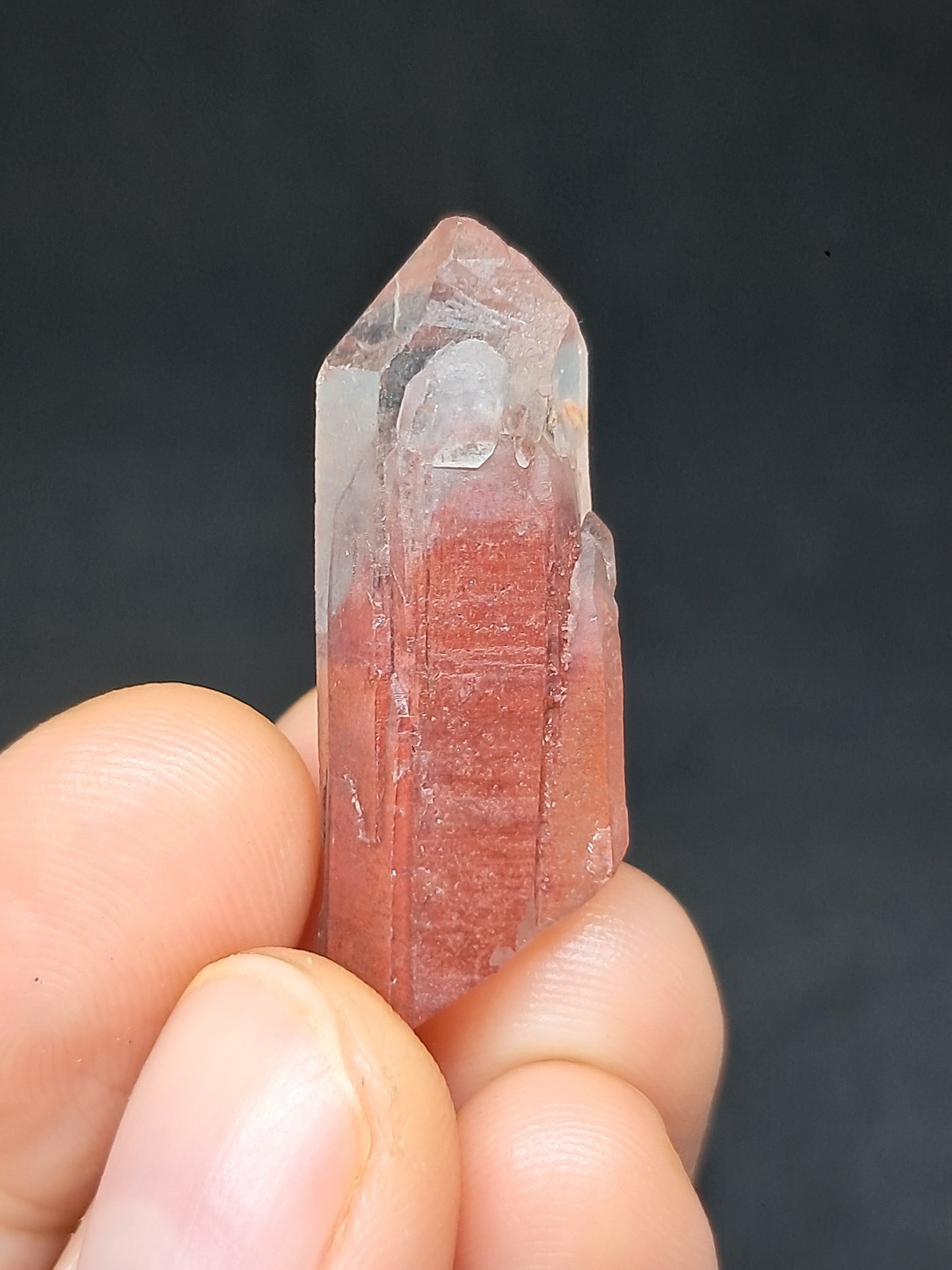 Hematite Phantom Quartz (Telangana) | Natural Crystal | Mineral Specimen #HPQ57