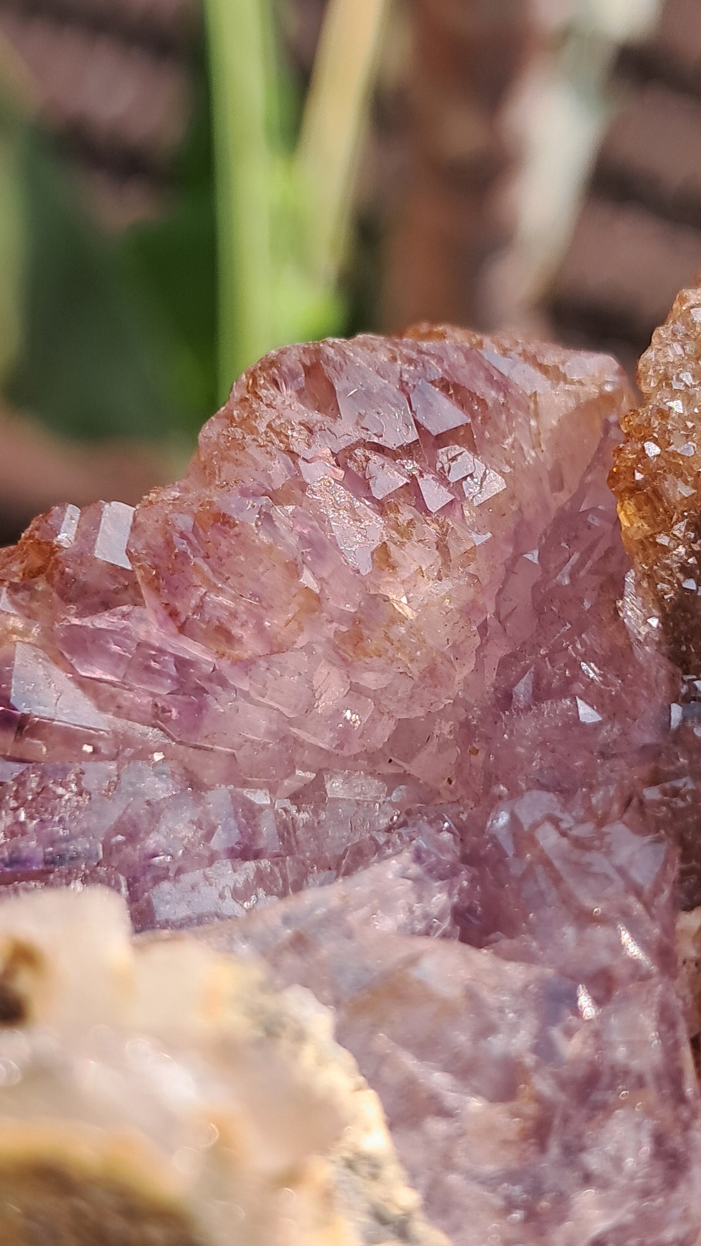 Karur Amethyst Scepter Flower w/ UV-Reactive Calcites and Quartz | Rare Sunburst Formation | Mineral Specimen #KA182