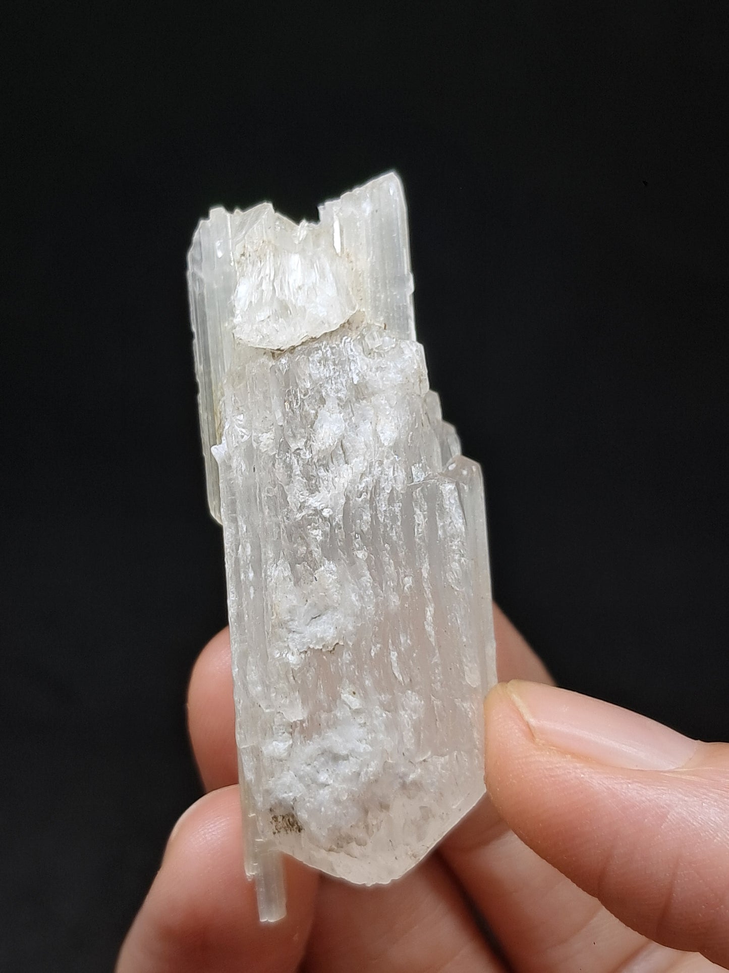 Satin Spar *Selenite* (India) Fibrous Gypsum | Mineral Specimen | Rough Crystal #SE3