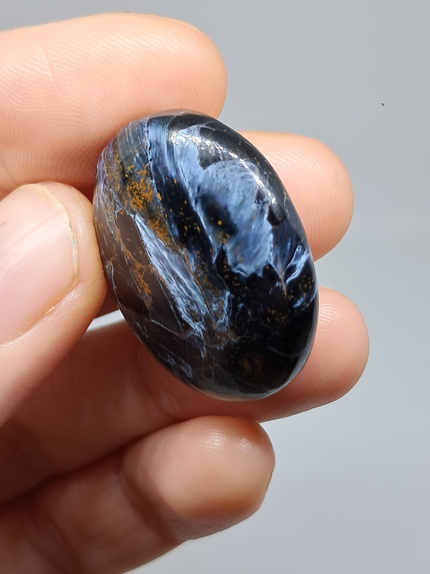 Pietersite Palmstone | Rare Polished Stone | Storm Tempest Stone | High Quality